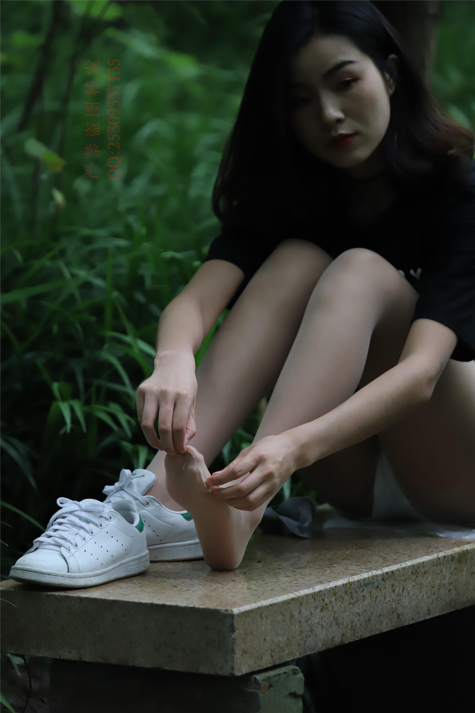 大西瓜套图 2018 7.8月活动模特二平底鞋肉si 船袜4