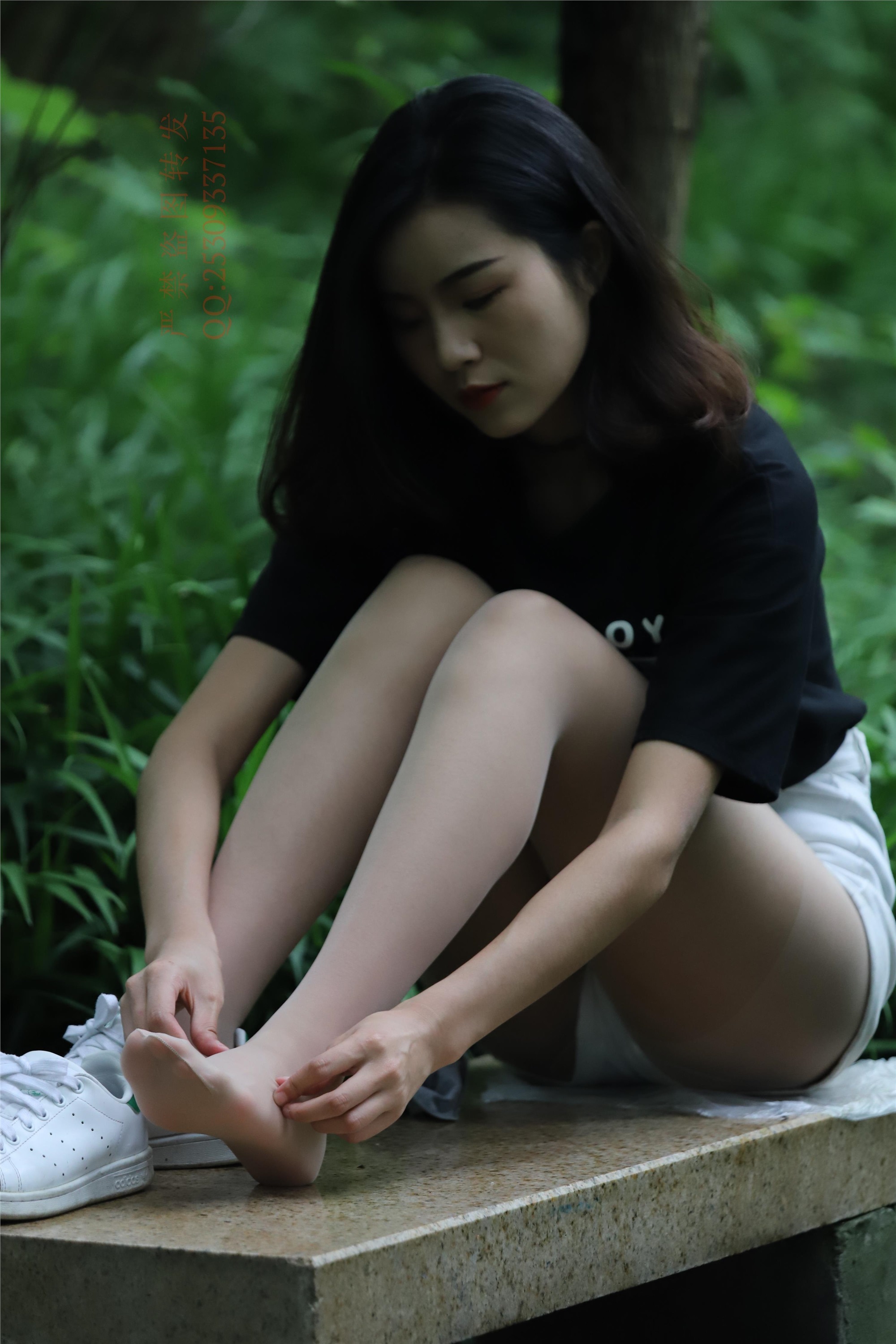 大西瓜套图 2018 7.8月活动模特二平底鞋肉si 船袜4