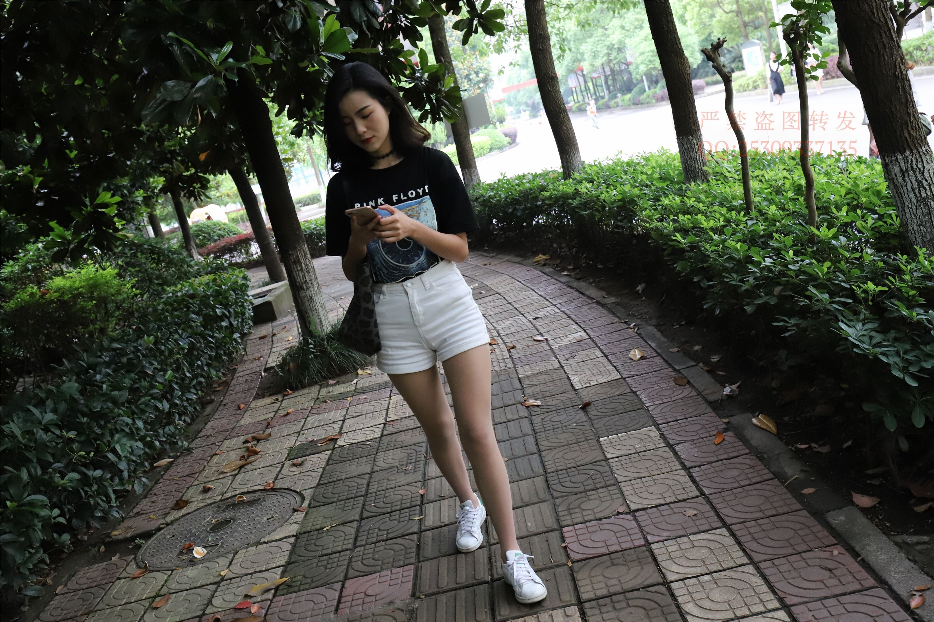 大西瓜套图 2018 7.8月活动模特二平底鞋肉si 船袜4