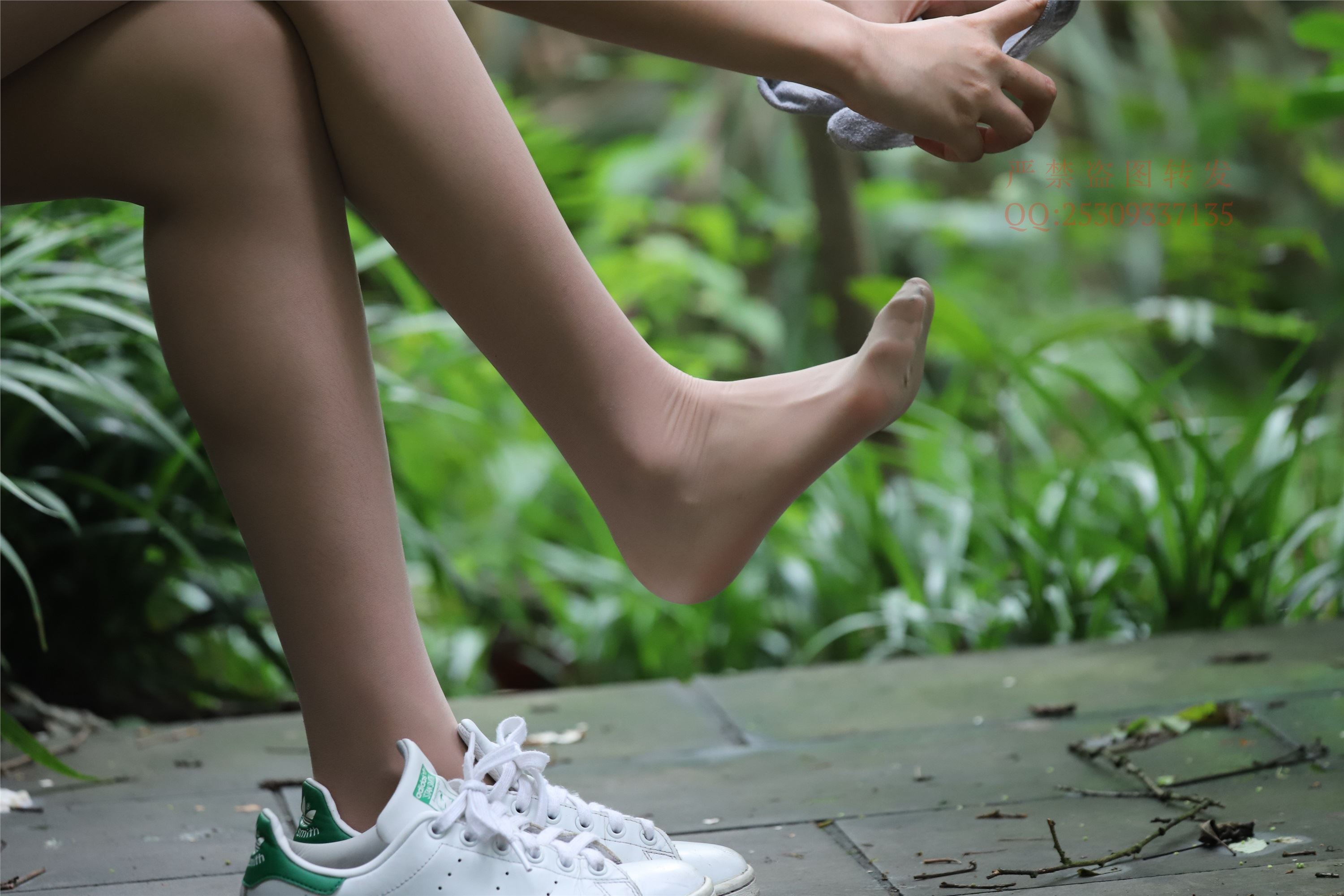 大西瓜套图 2018 7.8月活动模特二平底鞋肉si 船袜4