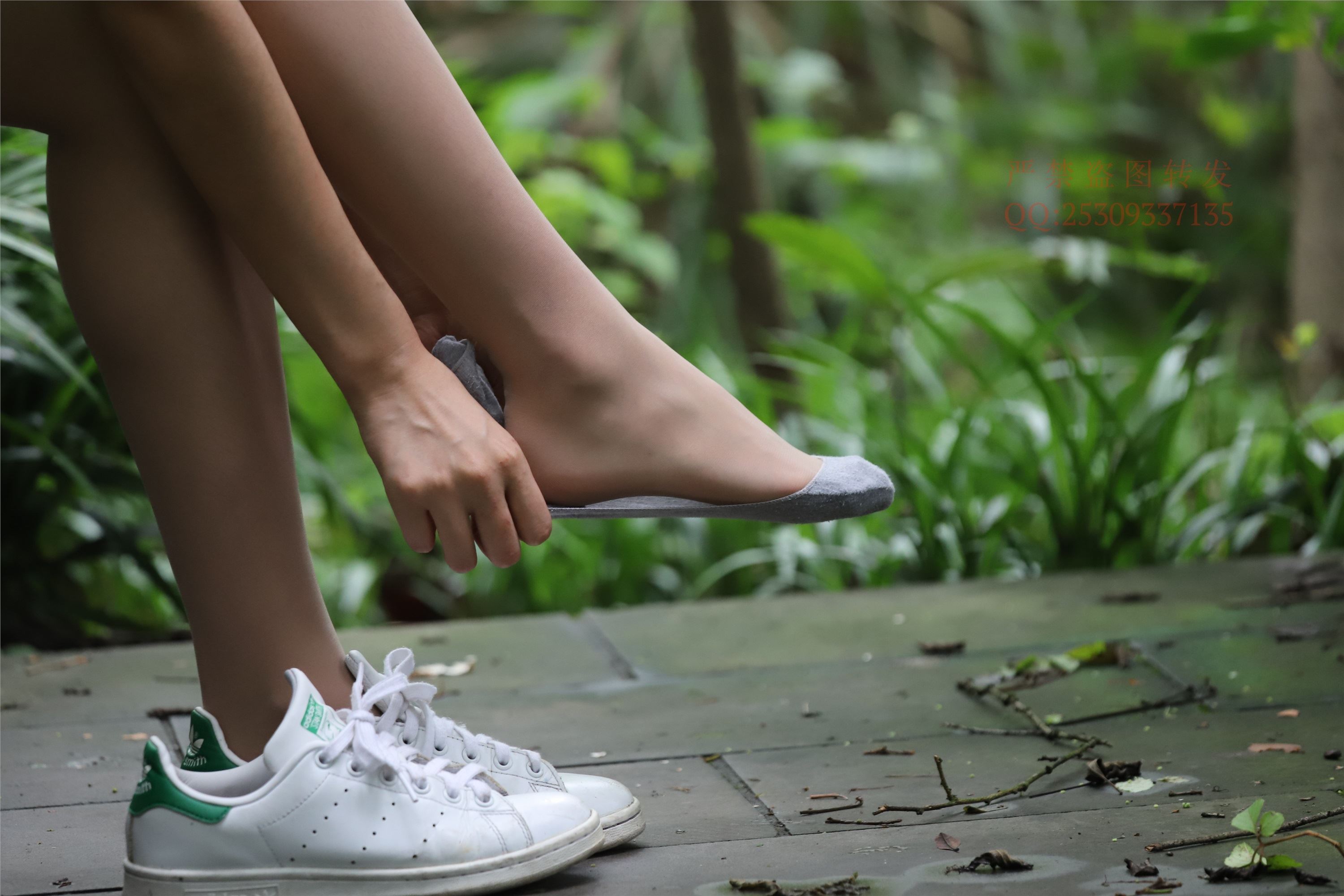 大西瓜套图 2018 7.8月活动模特二平底鞋肉si 船袜4