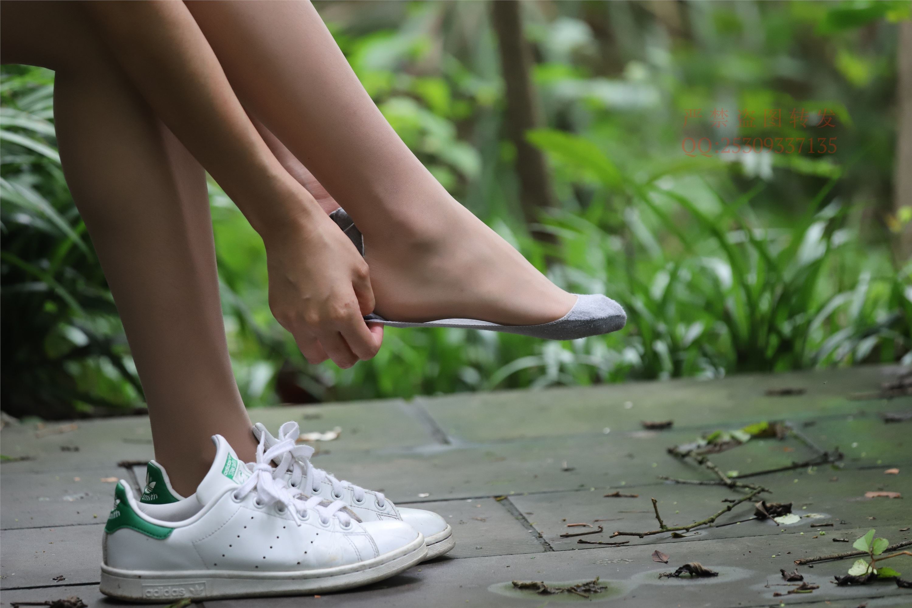 大西瓜套图 2018 7.8月活动模特二平底鞋肉si 船袜4