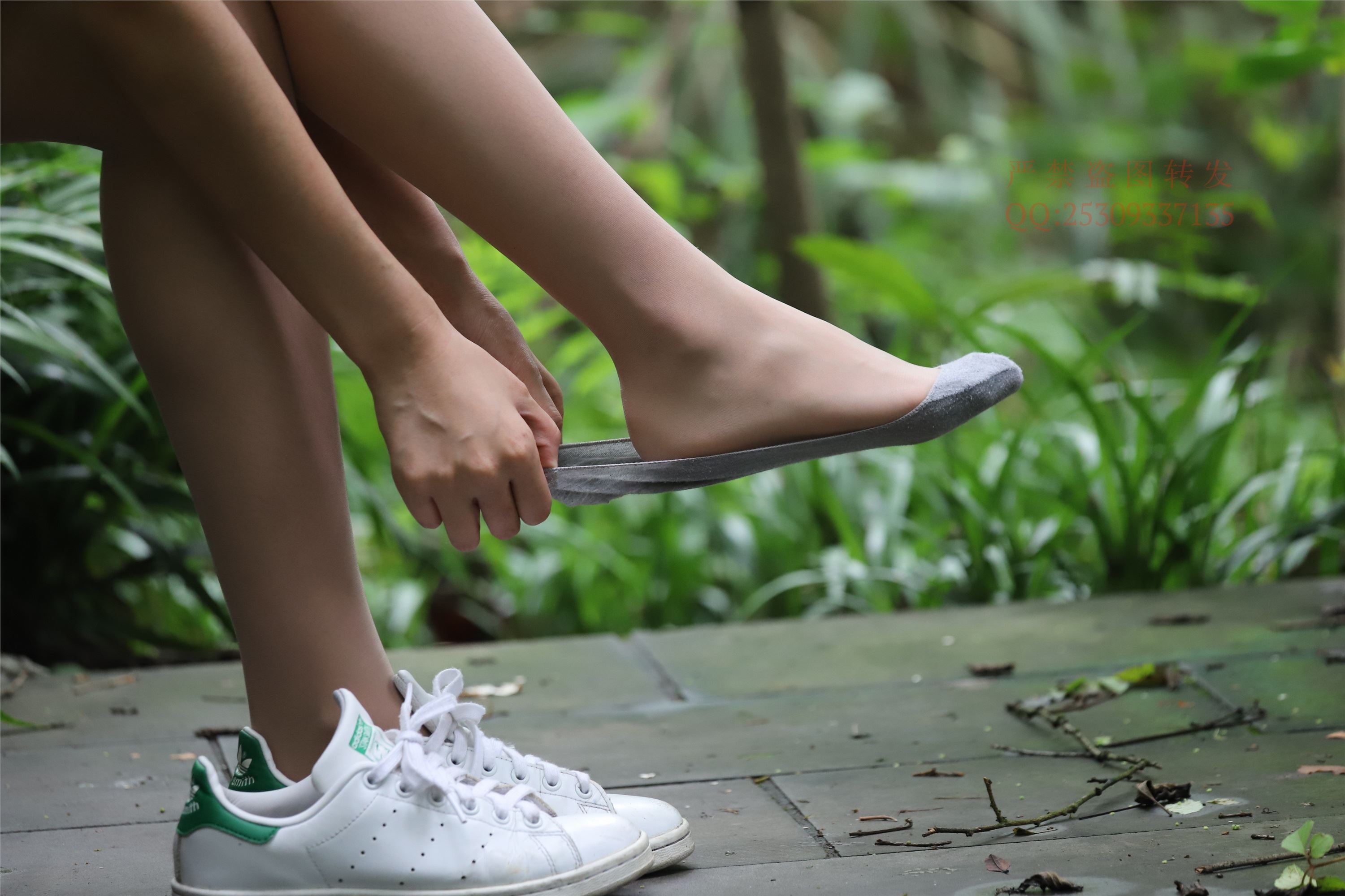 大西瓜套图 2018 7.8月活动模特二平底鞋肉si 船袜4