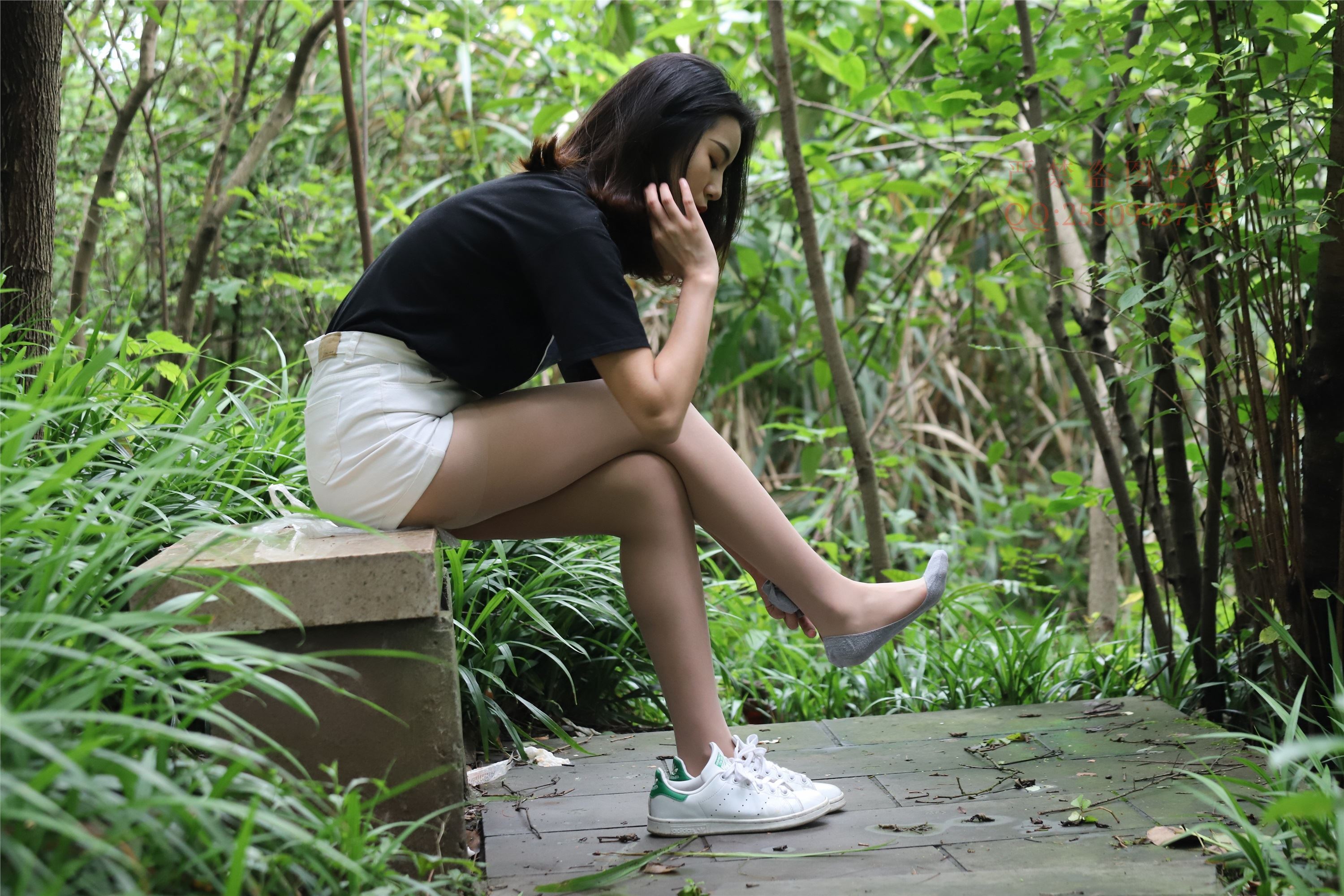 大西瓜套图 2018 7.8月活动模特二平底鞋肉si 船袜4