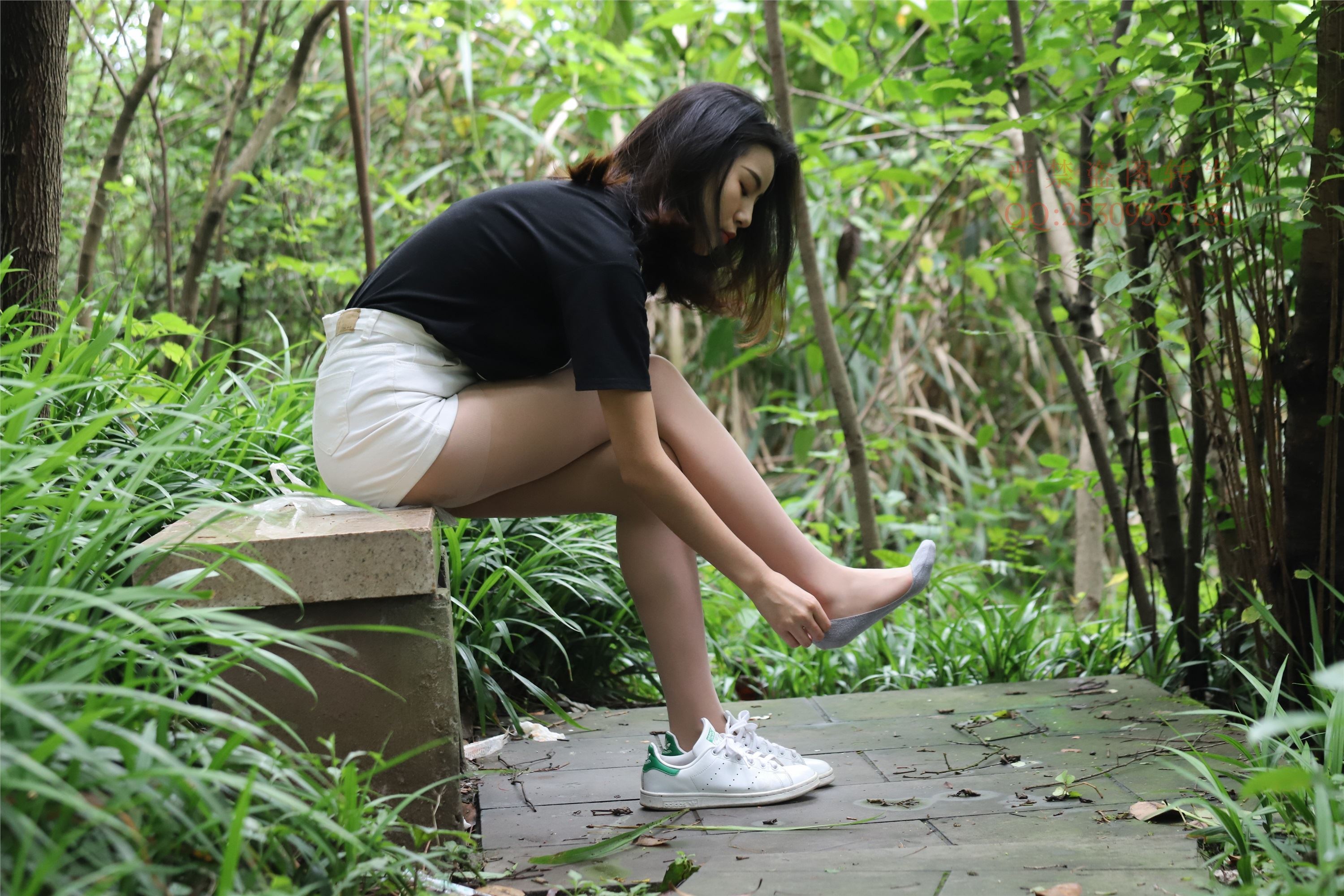 大西瓜套图 2018 7.8月活动模特二平底鞋肉si 船袜4