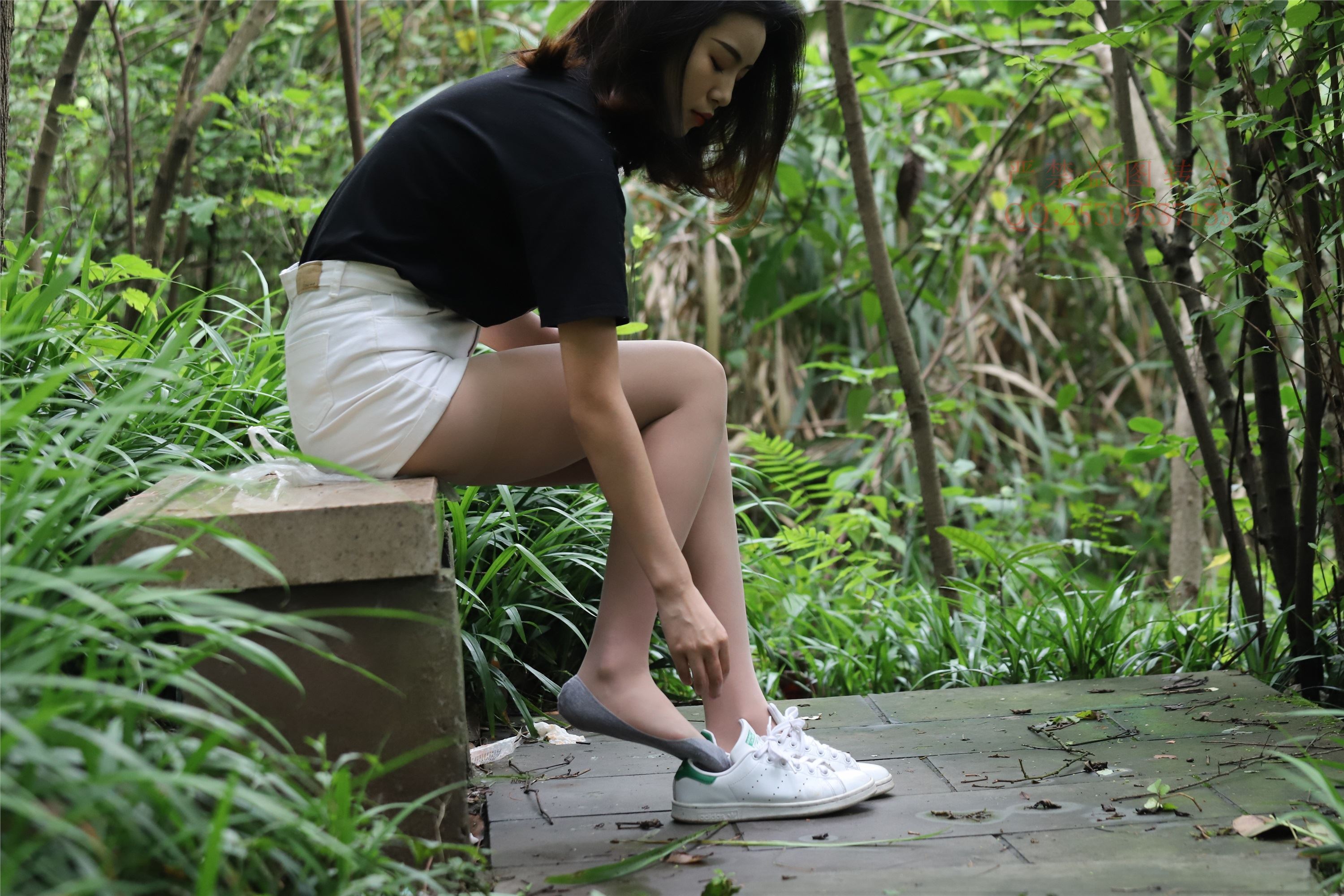 大西瓜套图 2018 7.8月活动模特二平底鞋肉si 船袜4