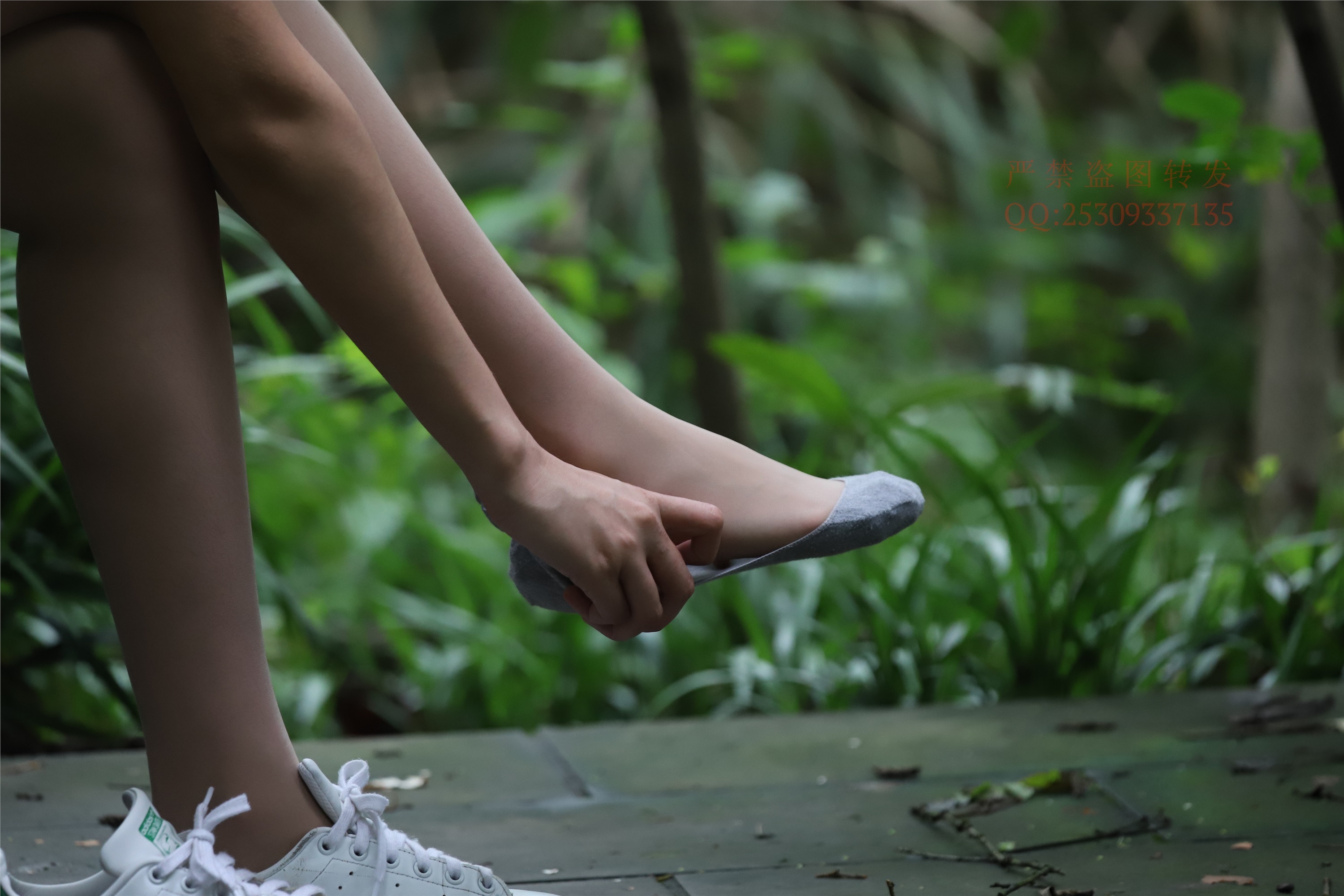 大西瓜套图 2018 7.8月活动模特二平底鞋肉si 船袜4