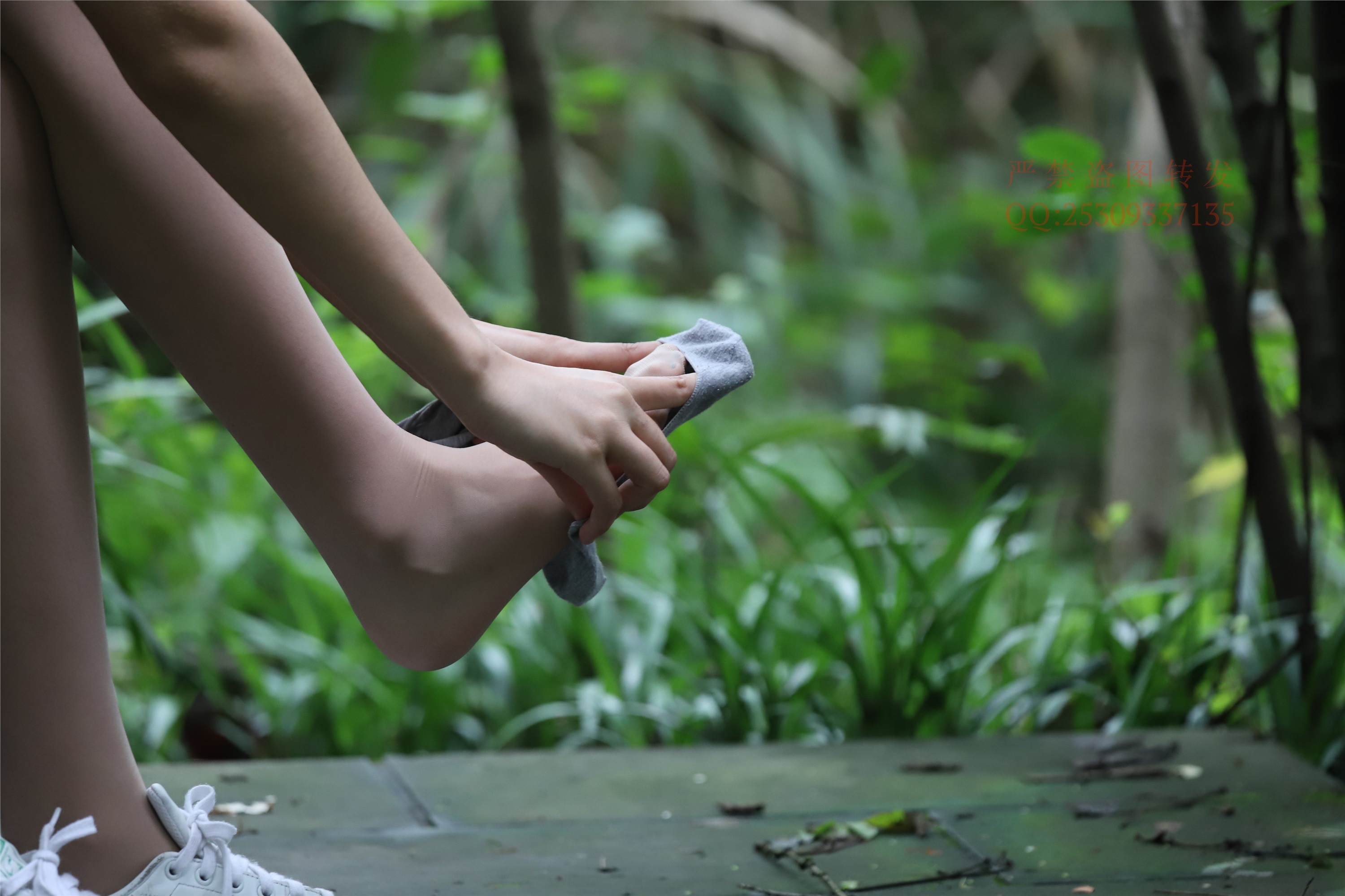 大西瓜套图 2018 7.8月活动模特二平底鞋肉si 船袜4