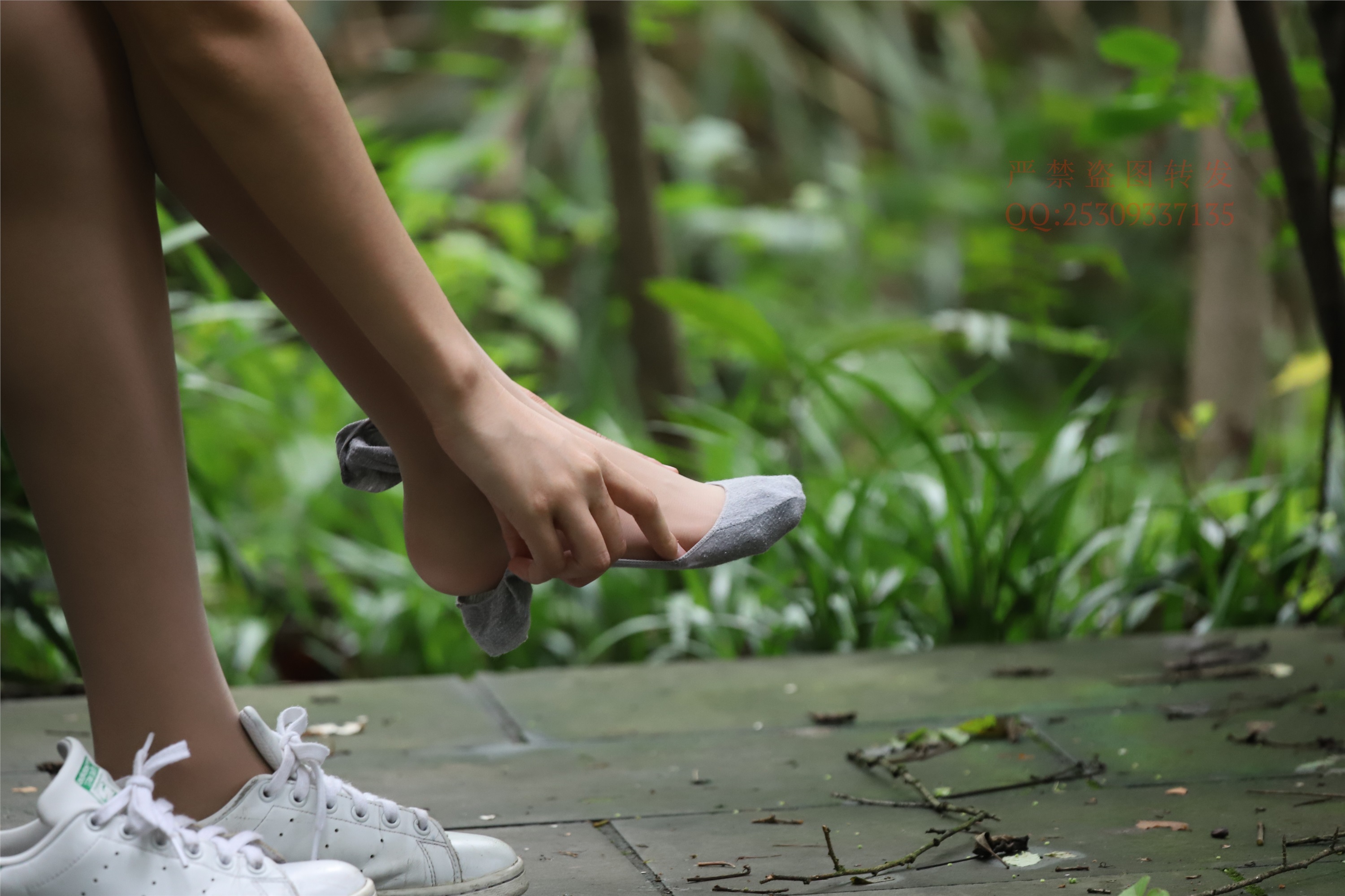 大西瓜套图 2018 7.8月活动模特二平底鞋肉si 船袜4