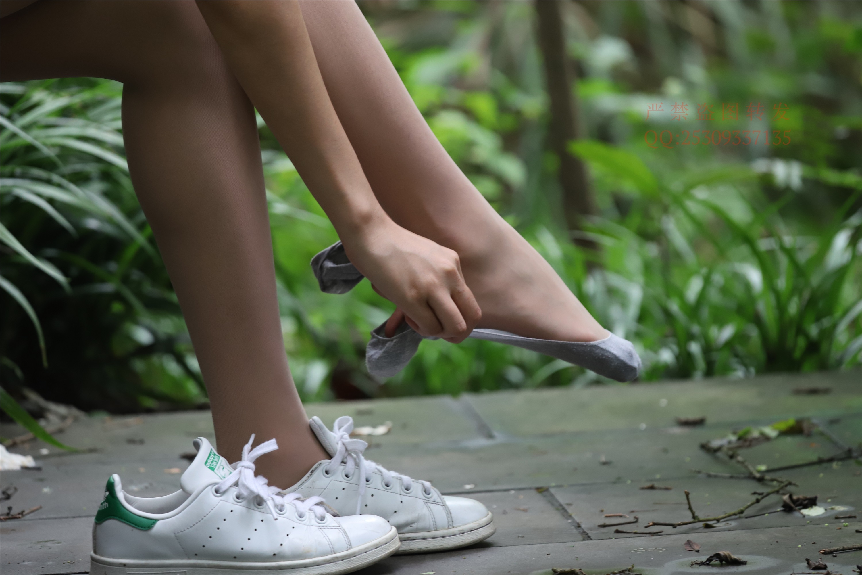 大西瓜套图 2018 7.8月活动模特二平底鞋肉si 船袜4