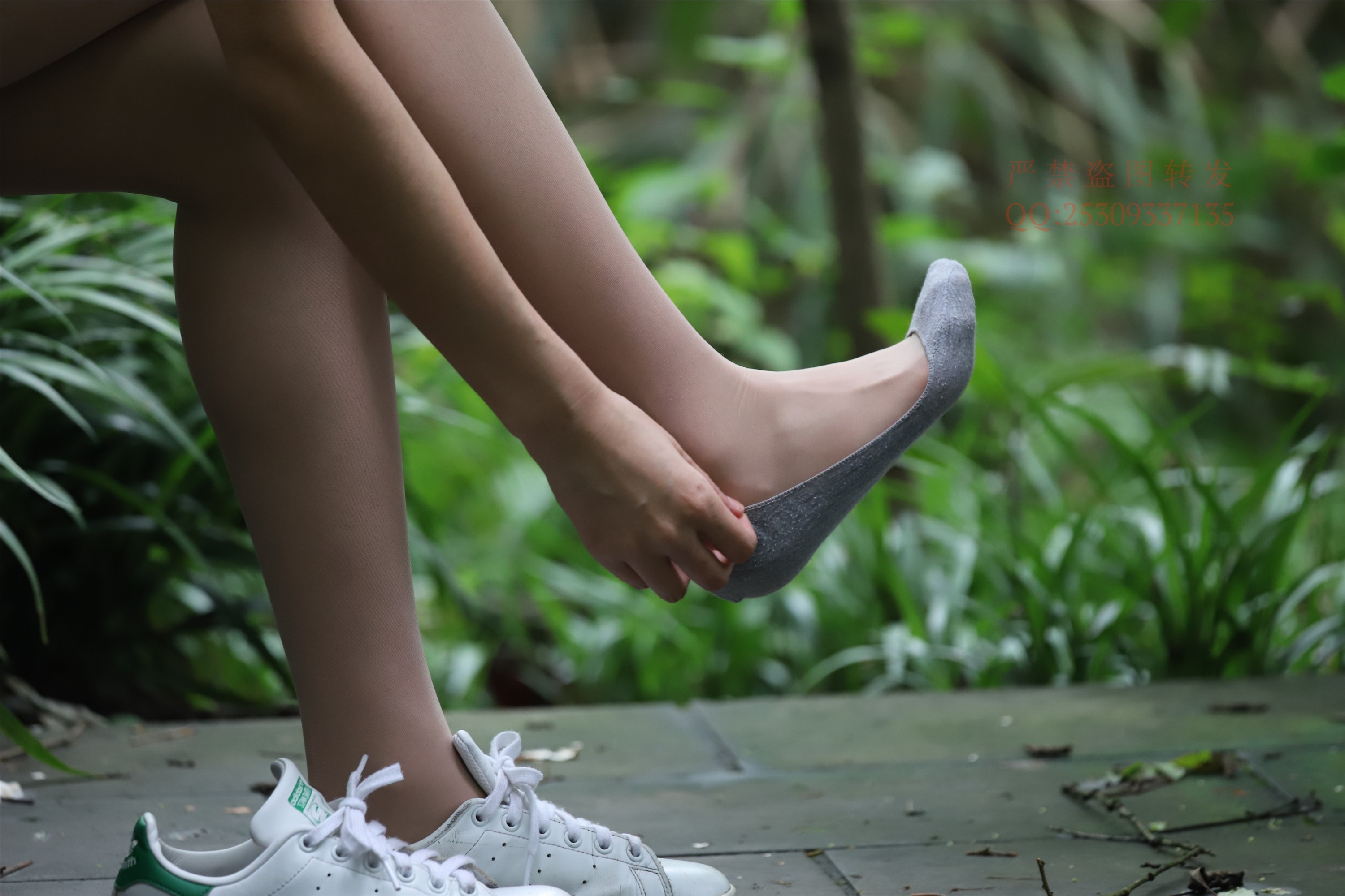 大西瓜套图 2018 7.8月活动模特二平底鞋肉si 船袜4