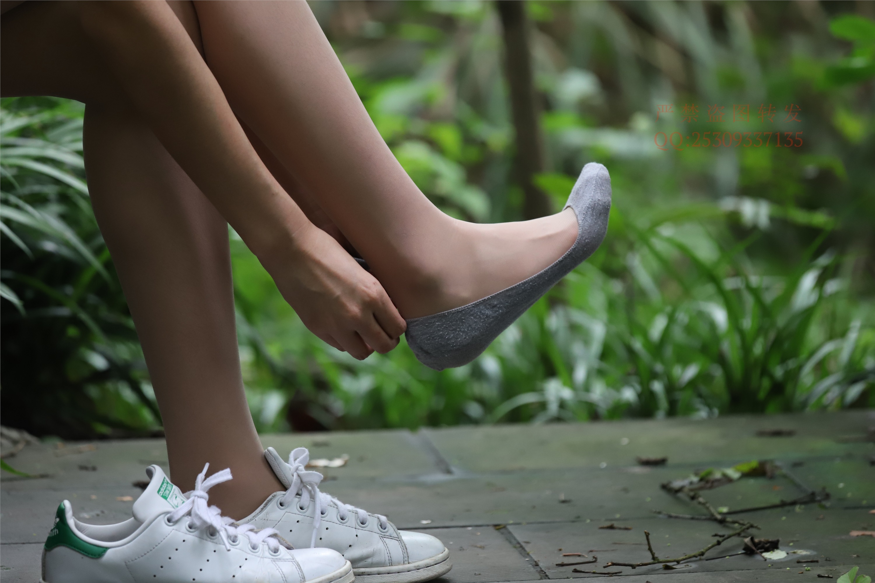 大西瓜套图 2018 7.8月活动模特二平底鞋肉si 船袜4