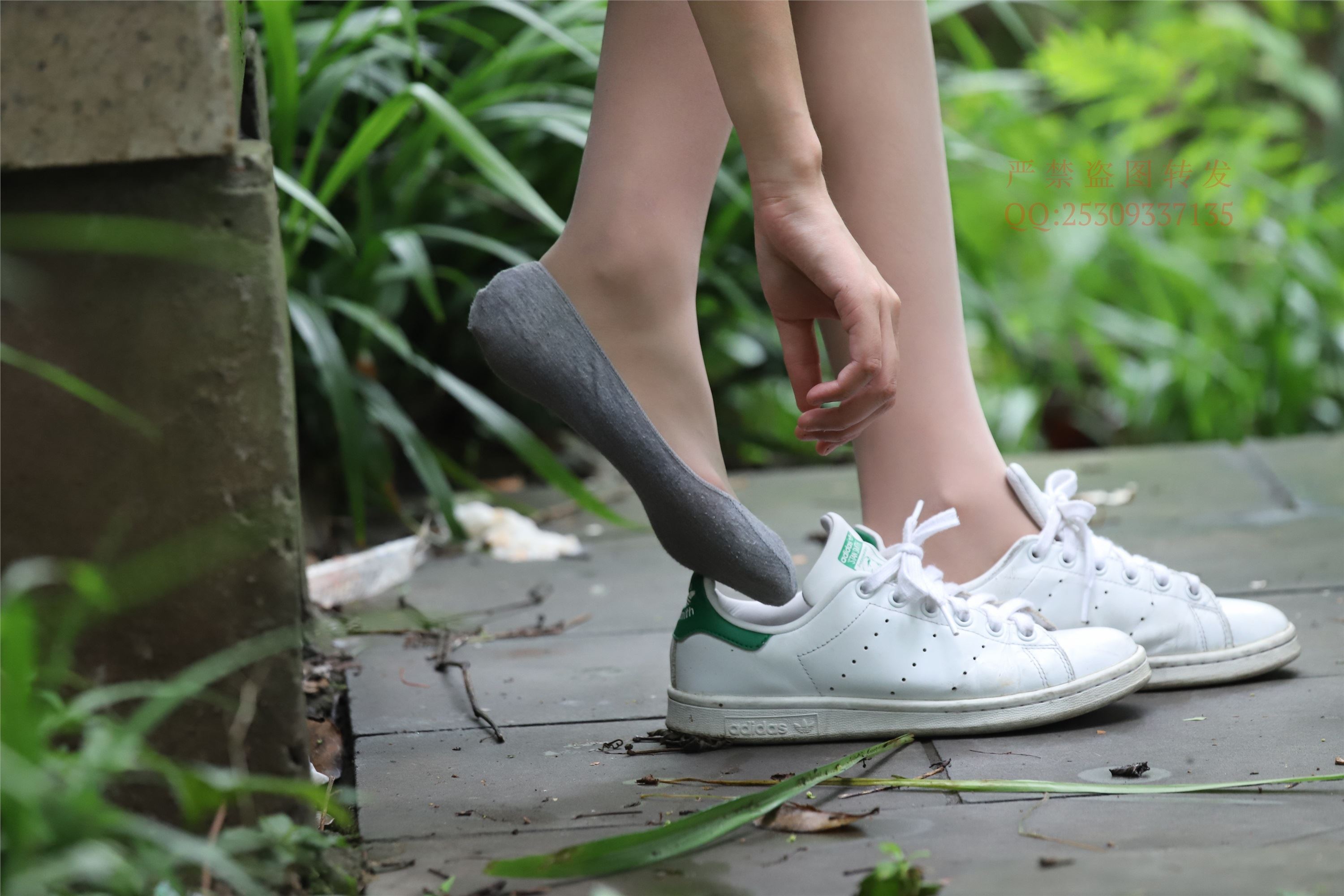 大西瓜套图 2018 7.8月活动模特二平底鞋肉si 船袜4