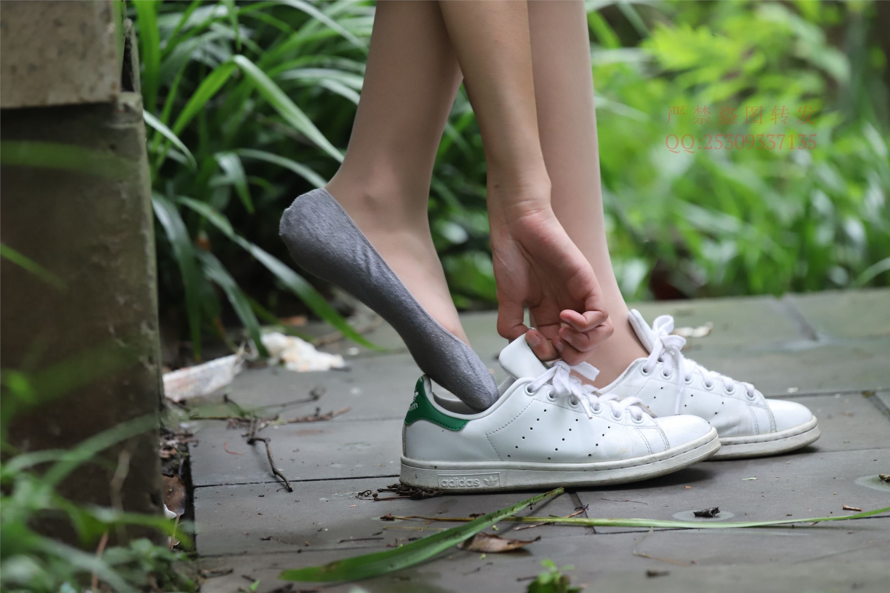 大西瓜套图 2018 7.8月活动模特二平底鞋肉si 船袜4