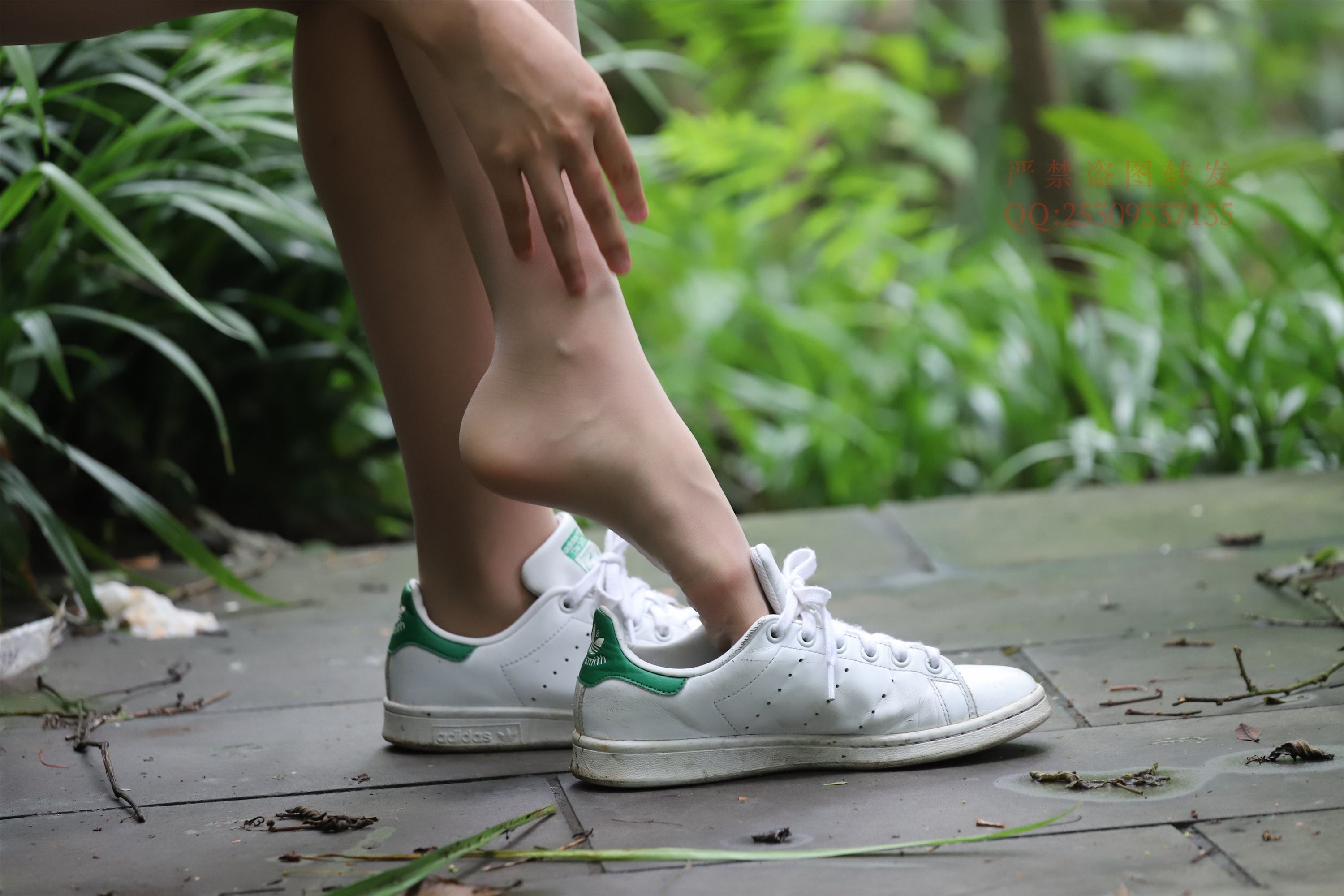 大西瓜套图 2018 7.8月活动模特二平底鞋肉si 船袜4