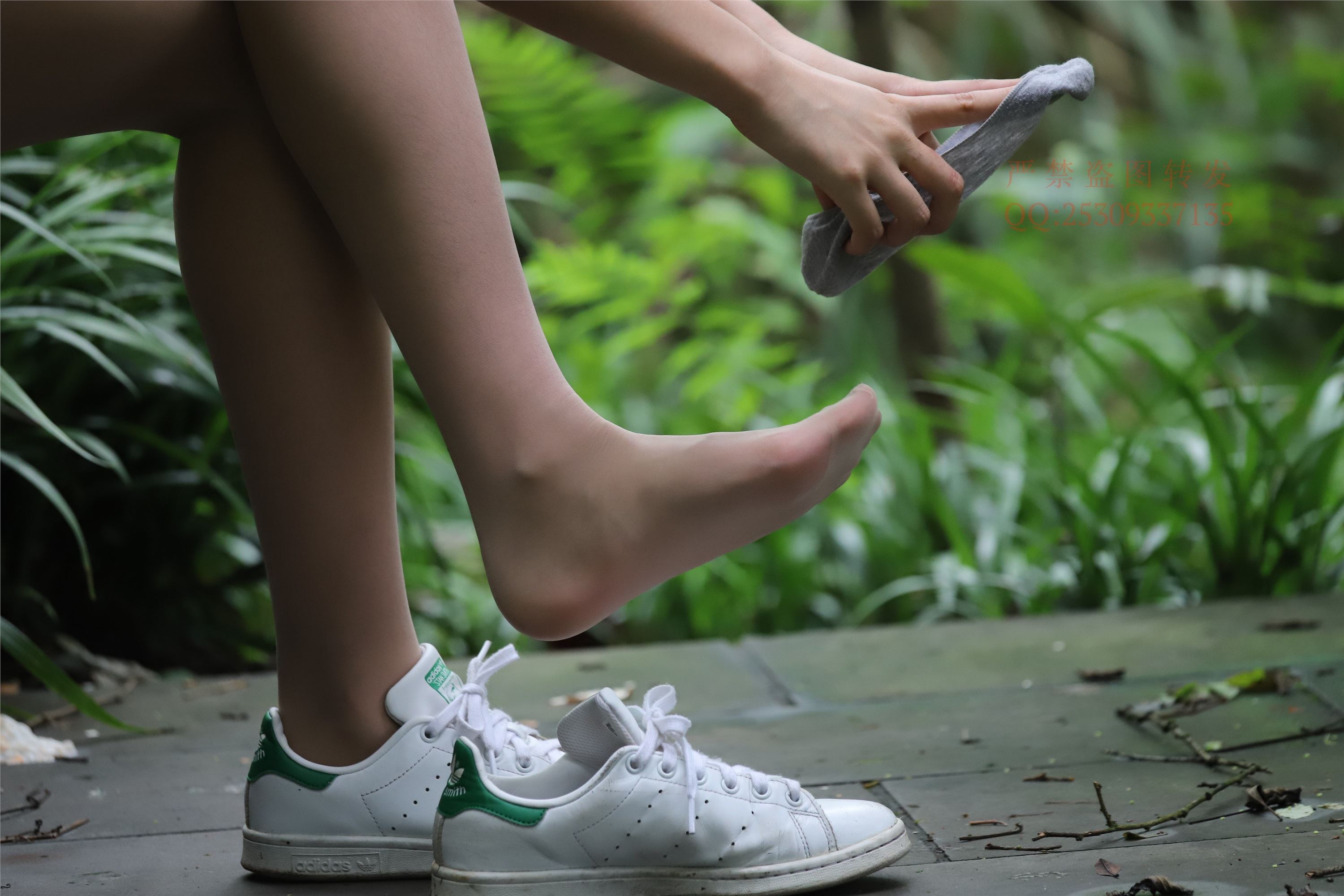 大西瓜套图 2018 7.8月活动模特二平底鞋肉si 船袜4