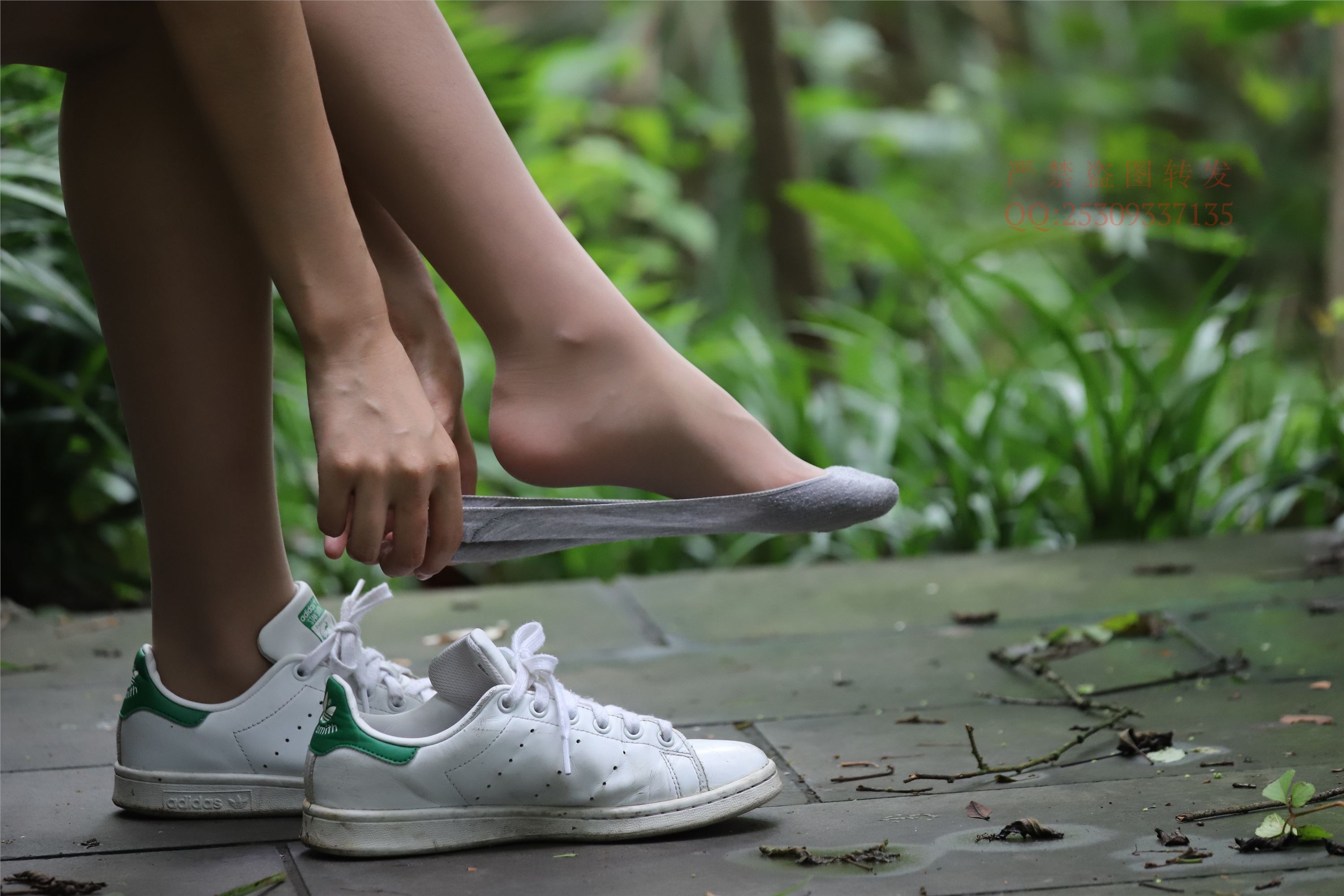 大西瓜套图 2018 7.8月活动模特二平底鞋肉si 船袜4