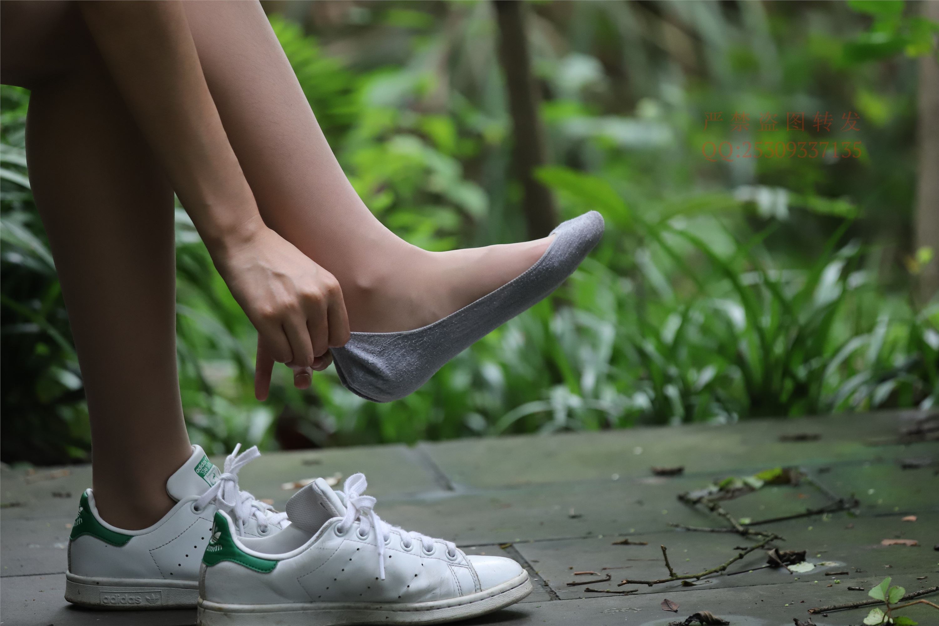 大西瓜套图 2018 7.8月活动模特二平底鞋肉si 船袜4