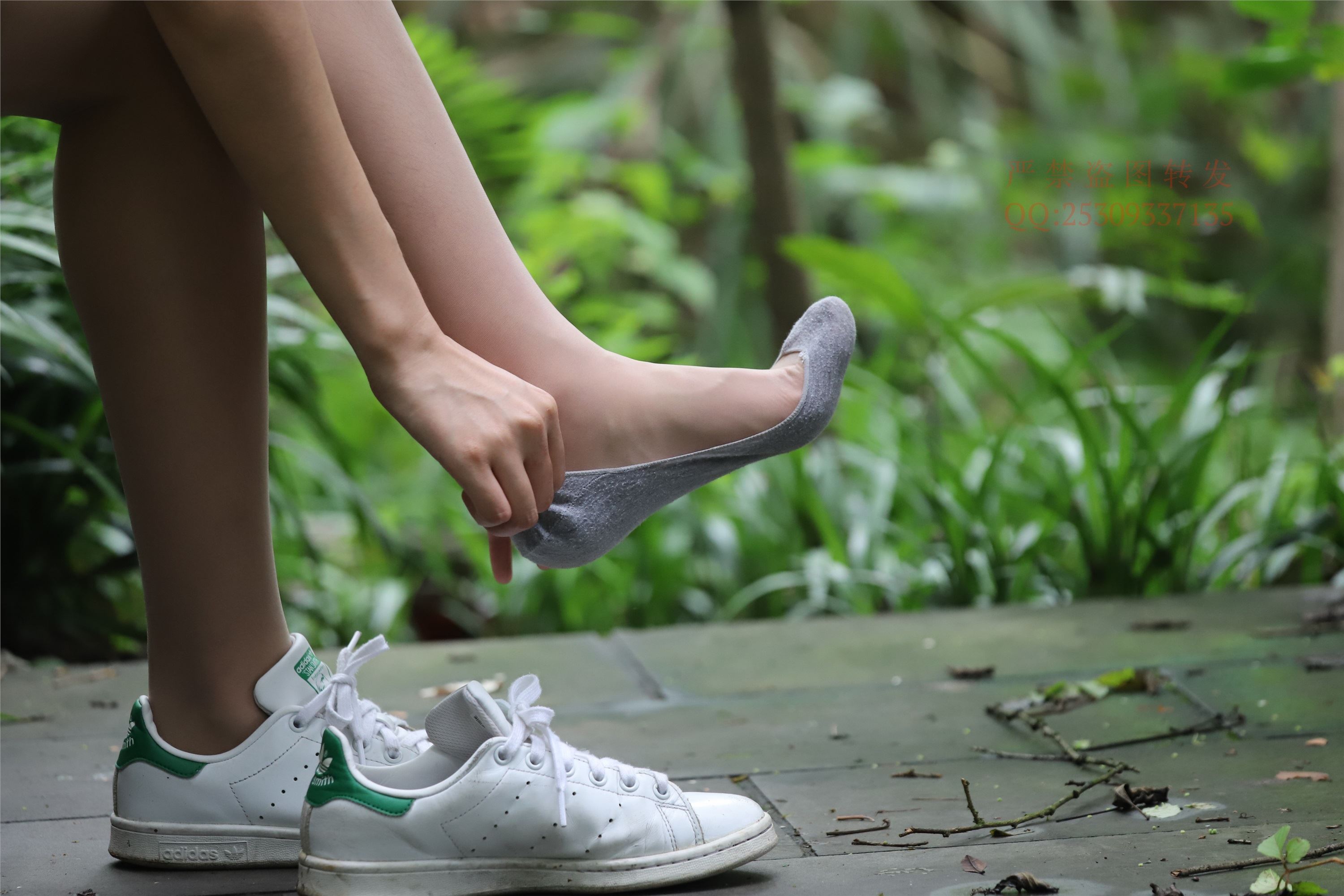 大西瓜套图 2018 7.8月活动模特二平底鞋肉si 船袜4