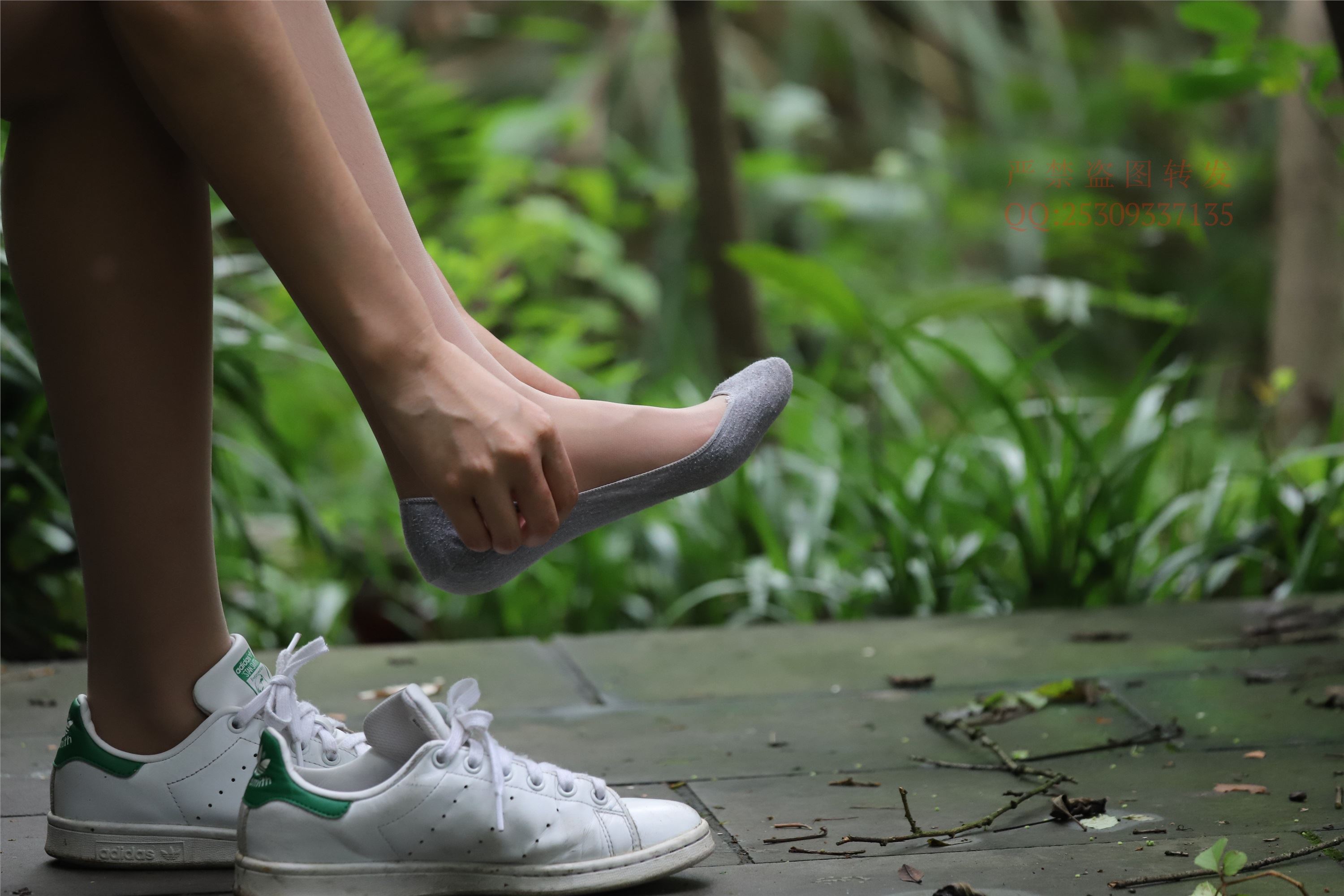 大西瓜套图 2018 7.8月活动模特二平底鞋肉si 船袜4