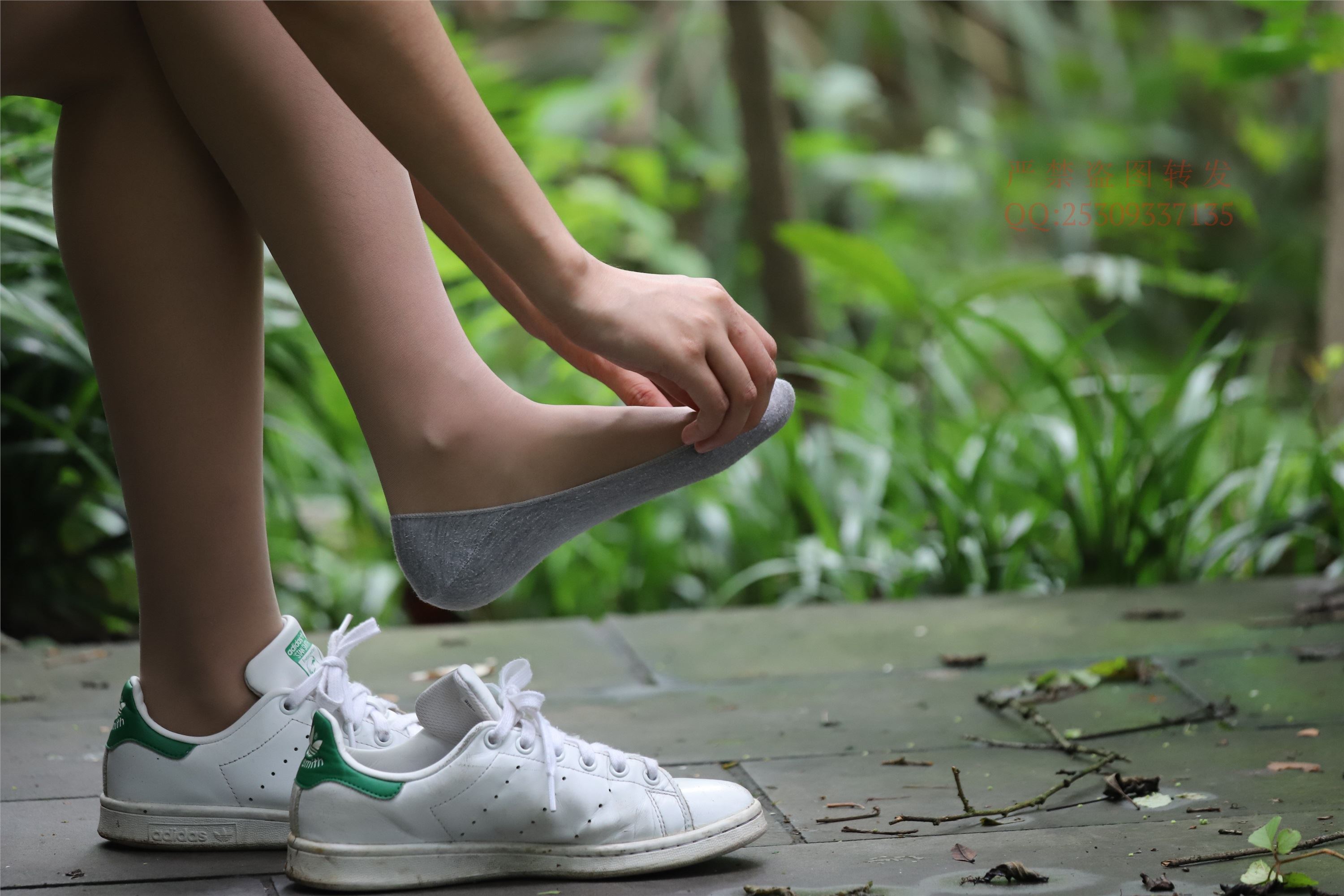 大西瓜套图 2018 7.8月活动模特二平底鞋肉si 船袜4