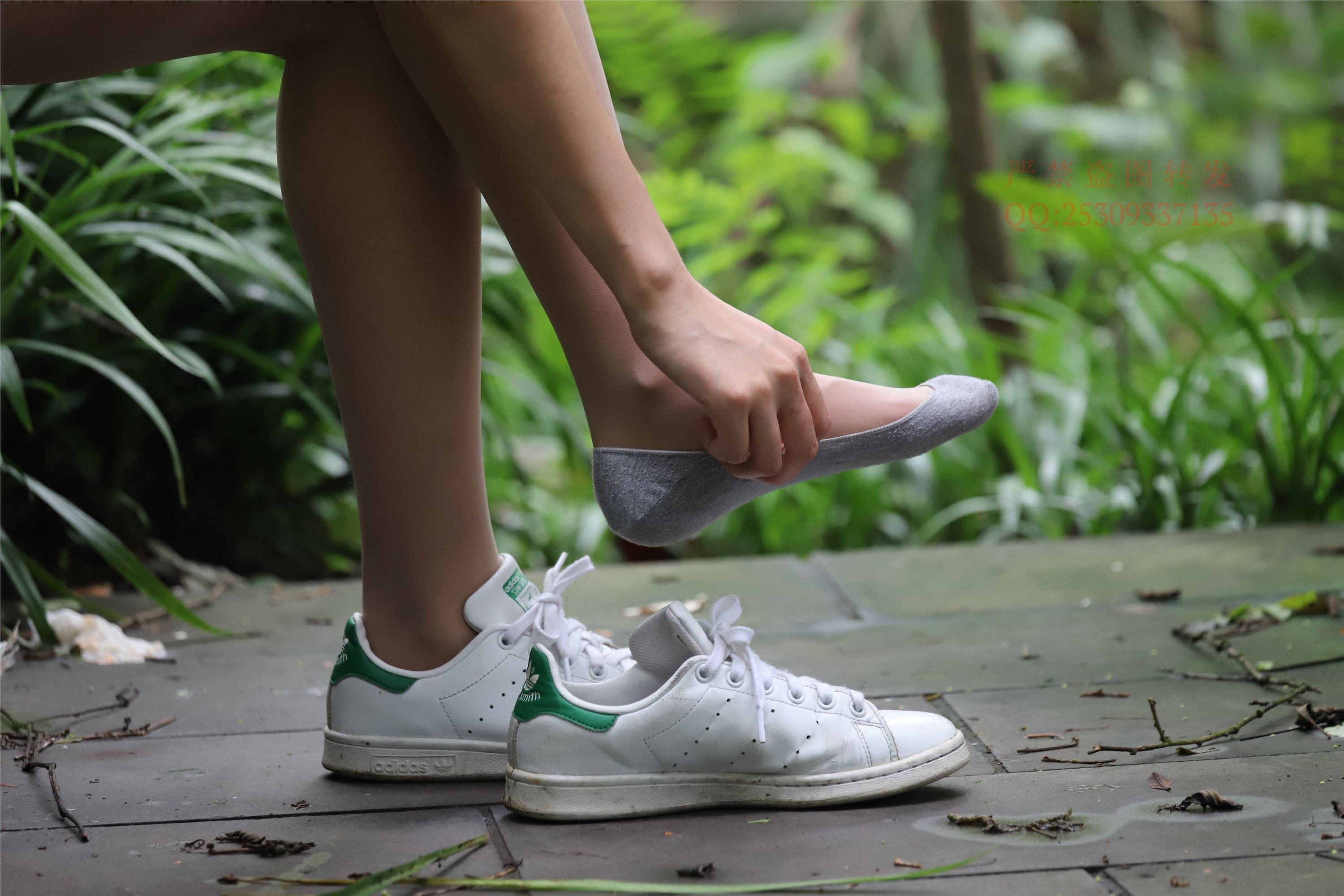 大西瓜套图 2018 7.8月活动模特二平底鞋肉si 船袜4