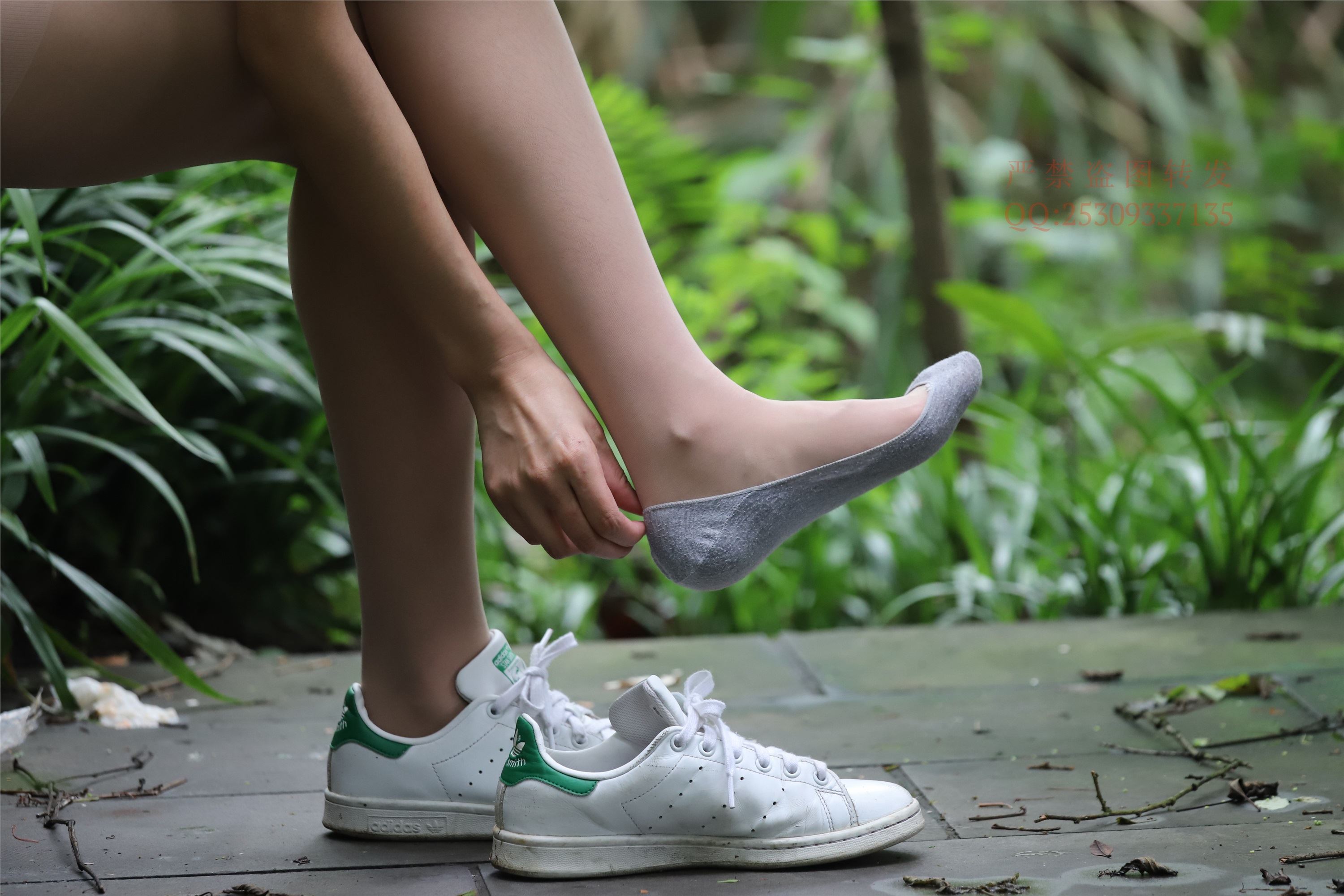 大西瓜套图 2018 7.8月活动模特二平底鞋肉si 船袜4