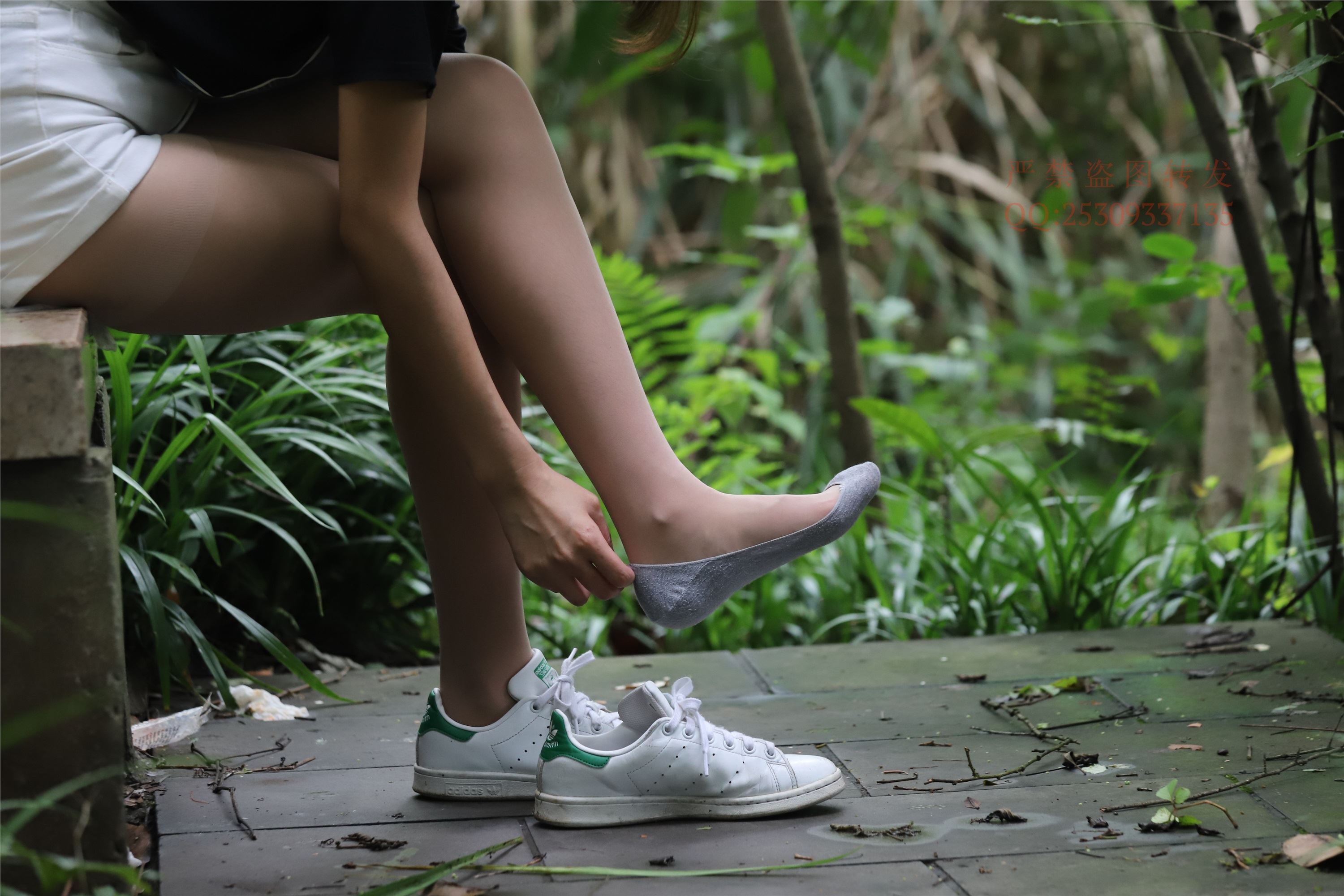 大西瓜套图 2018 7.8月活动模特二平底鞋肉si 船袜4