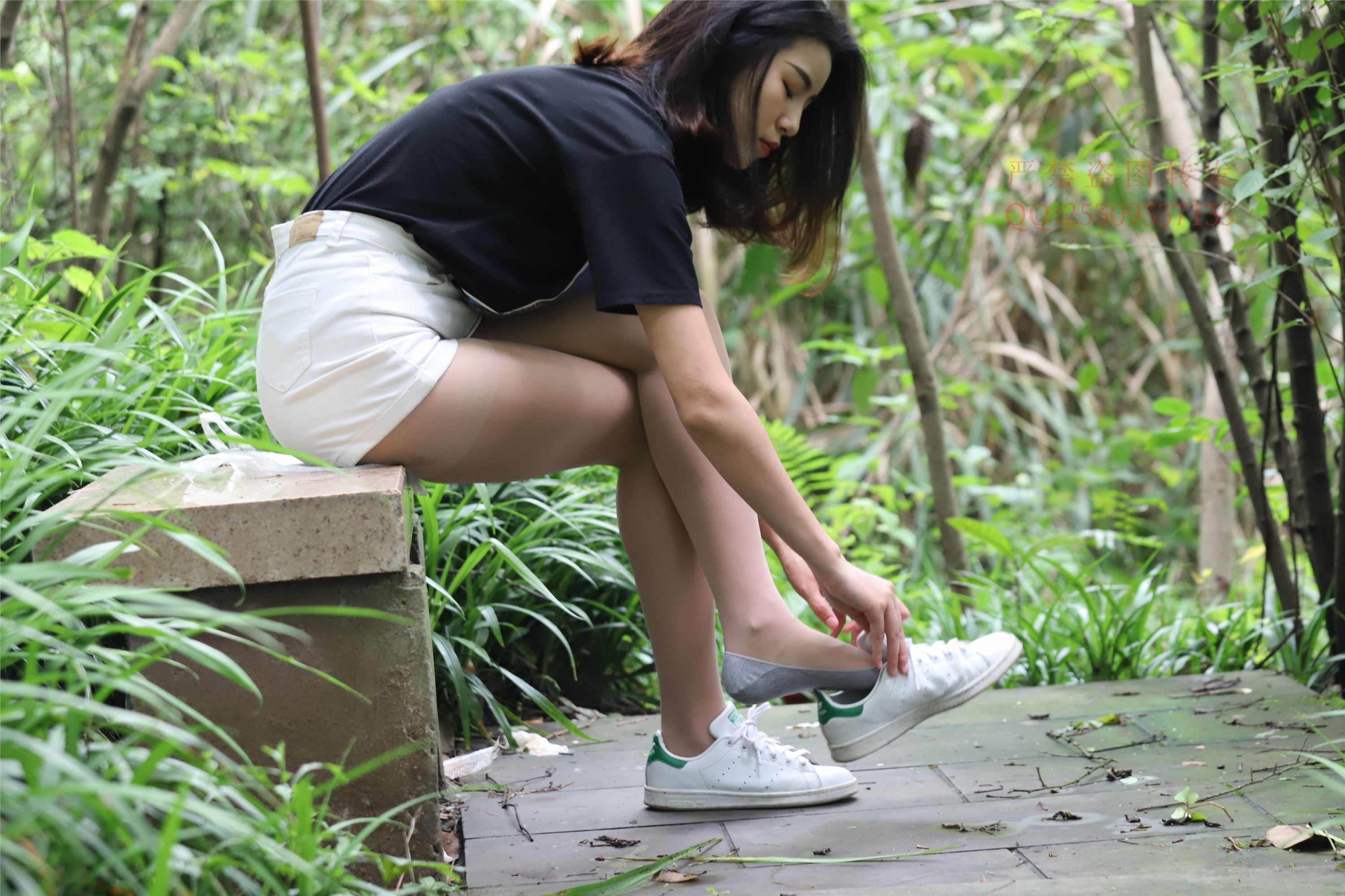 大西瓜套图 2018 7.8月活动模特二平底鞋肉si 船袜4