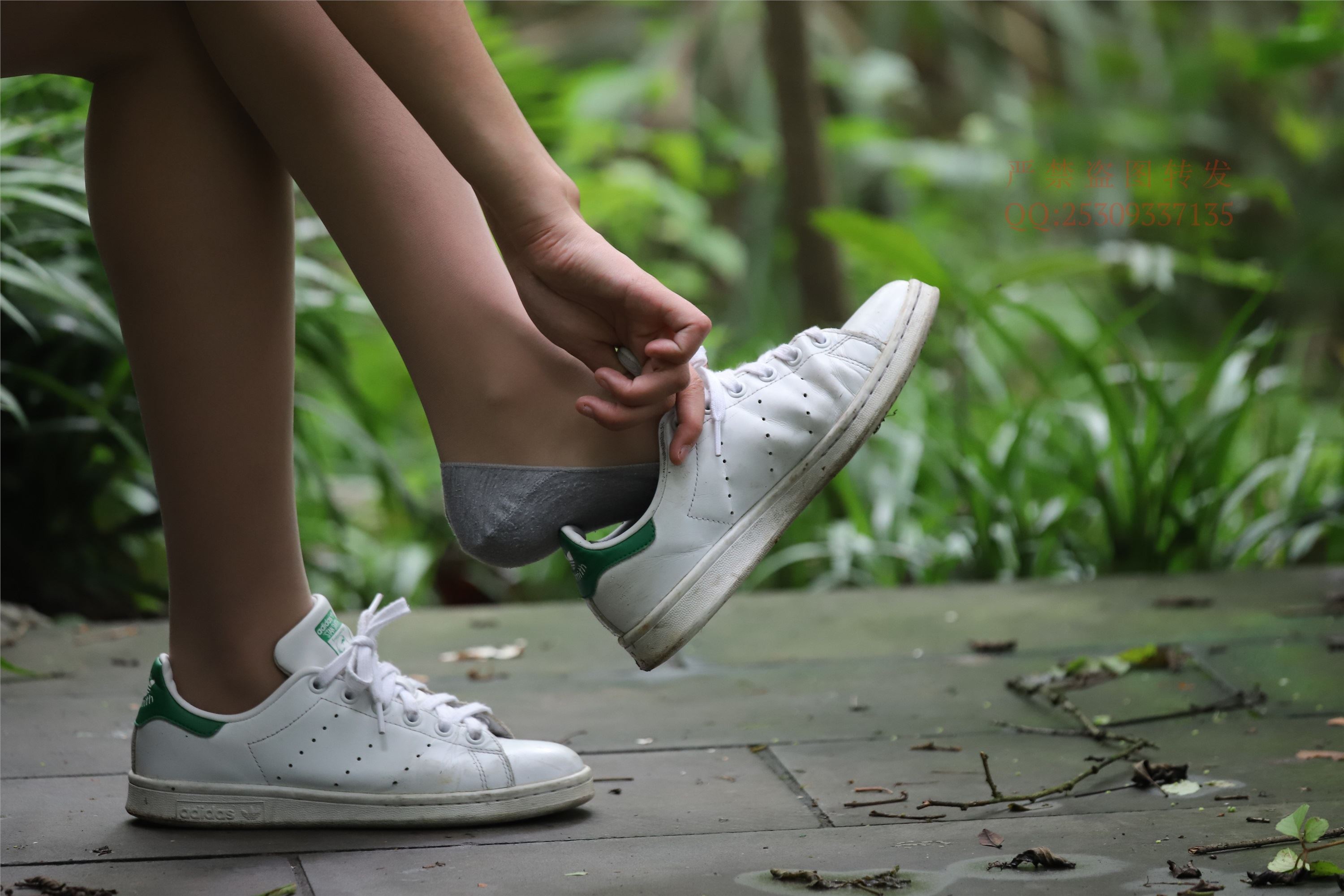 大西瓜套图 2018 7.8月活动模特二平底鞋肉si 船袜4