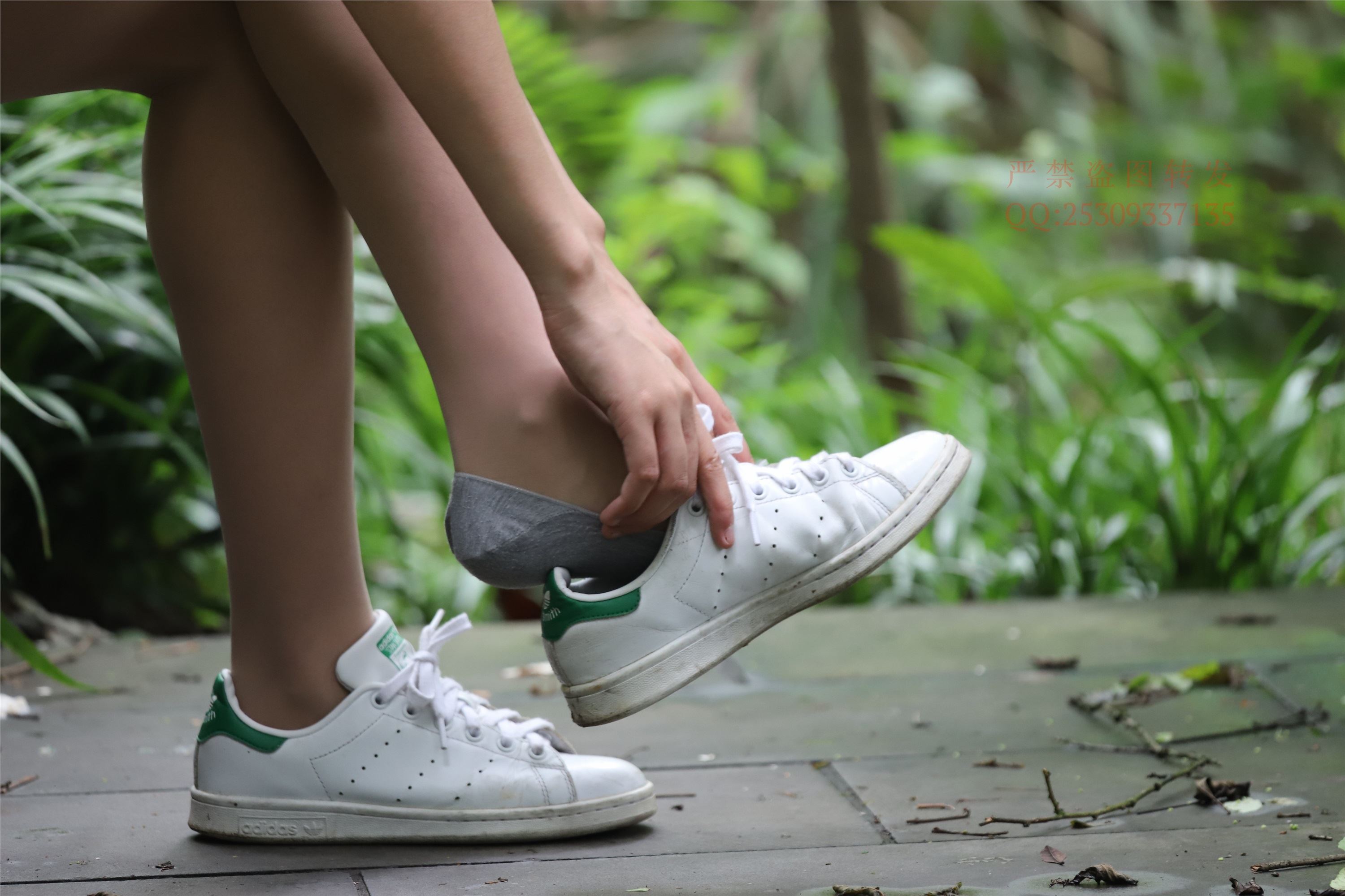 大西瓜套图 2018 7.8月活动模特二平底鞋肉si 船袜4