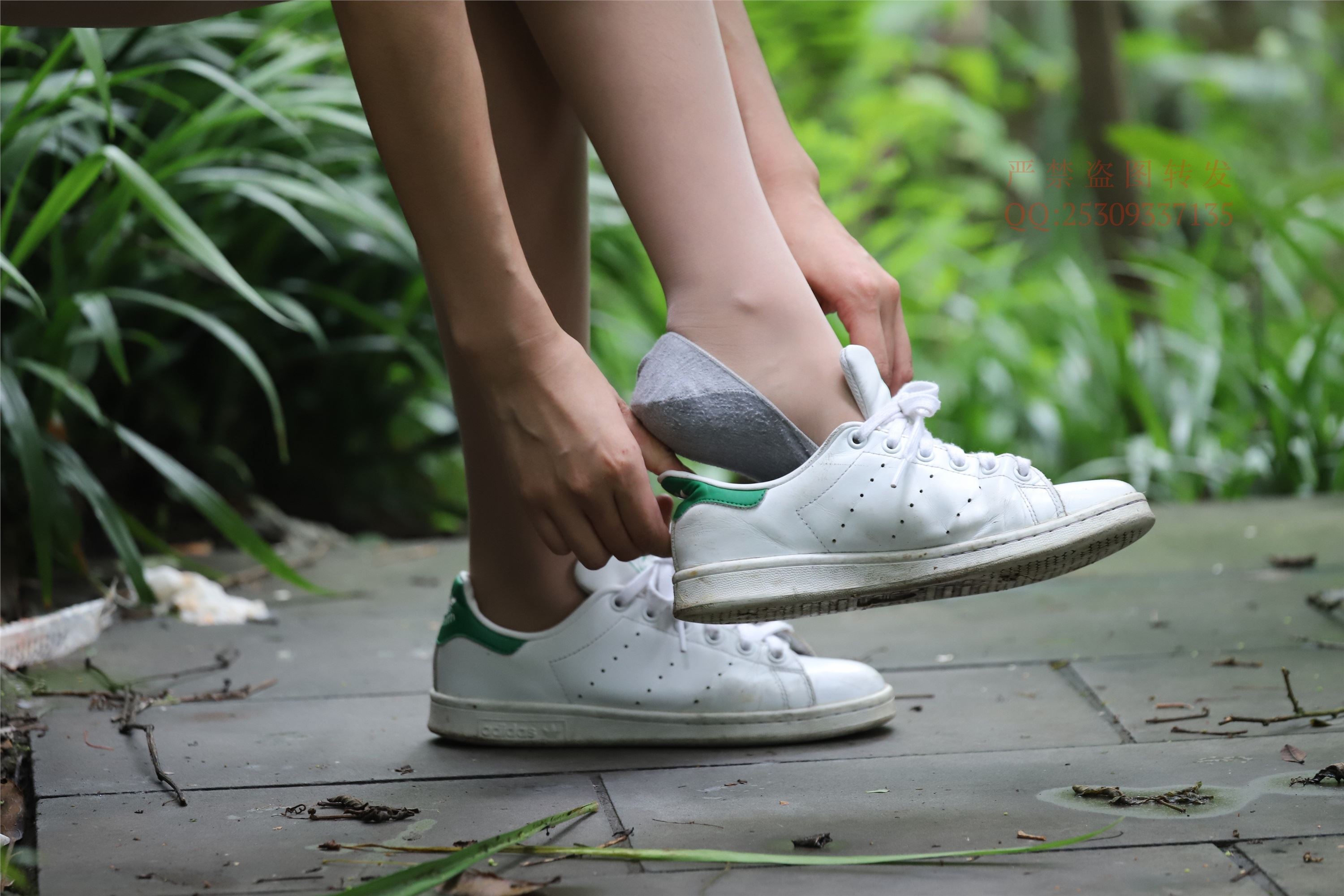 大西瓜套图 2018 7.8月活动模特二平底鞋肉si 船袜4