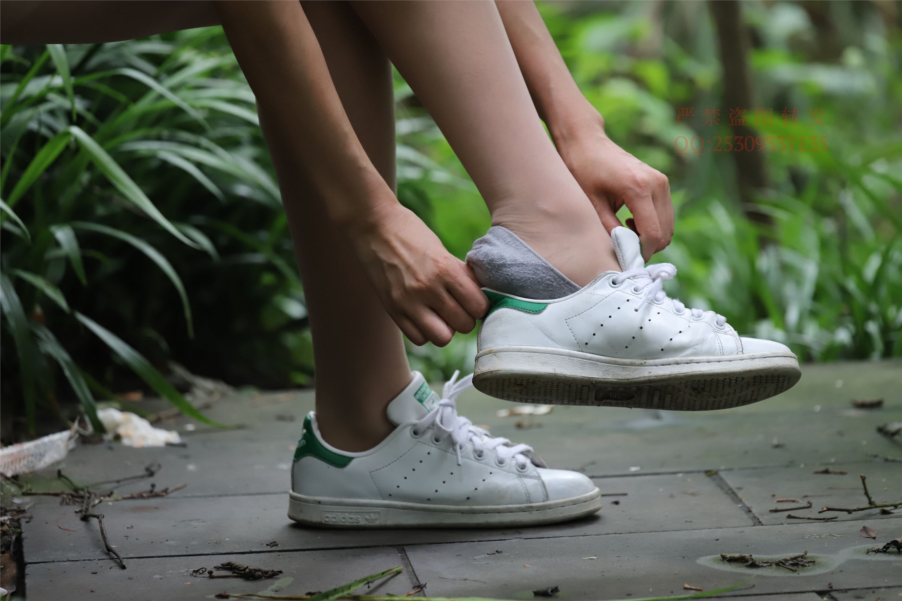 大西瓜套图 2018 7.8月活动模特二平底鞋肉si 船袜4