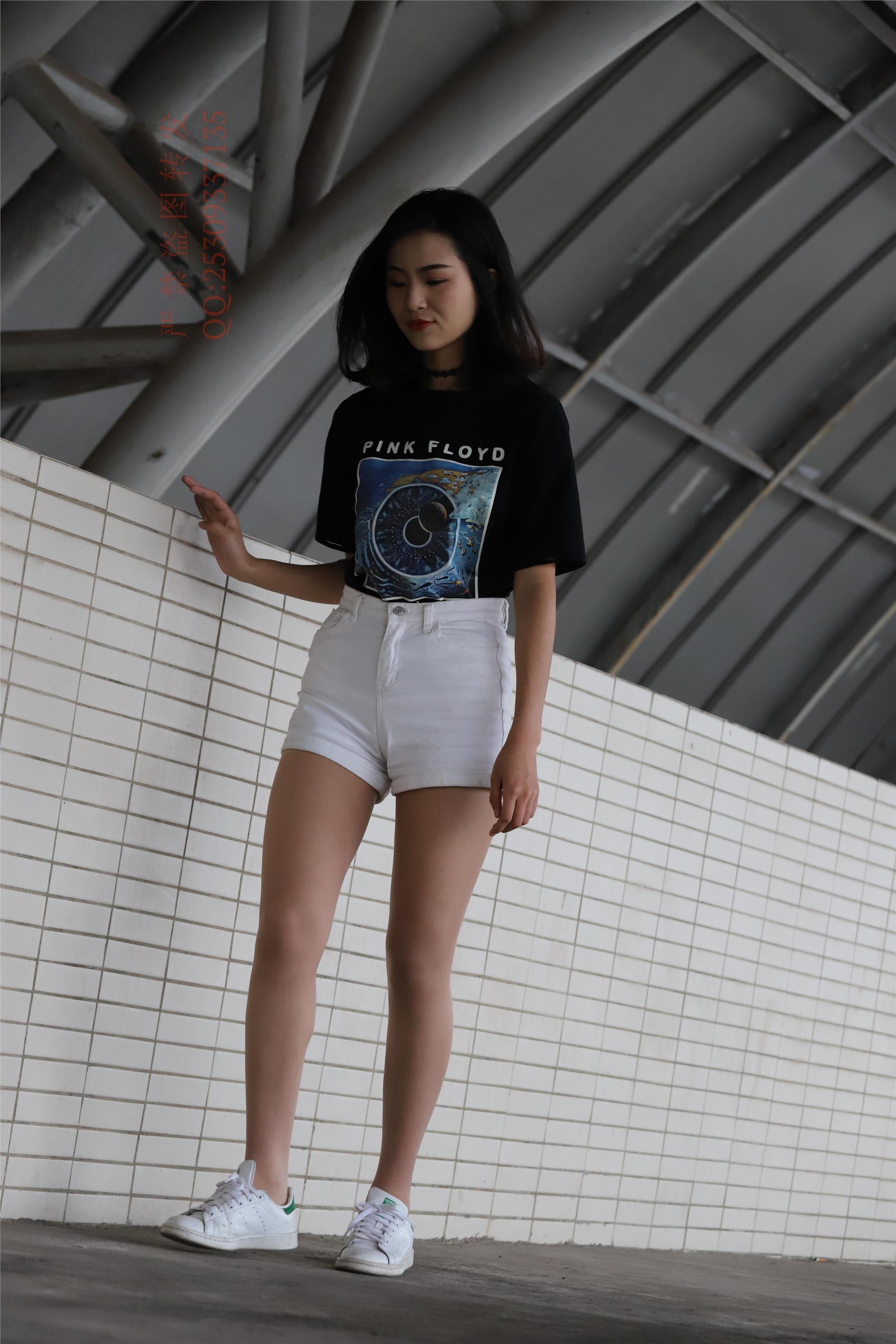 大西瓜套图 2018 7.8月活动模特二贝壳头户外肉si船袜1