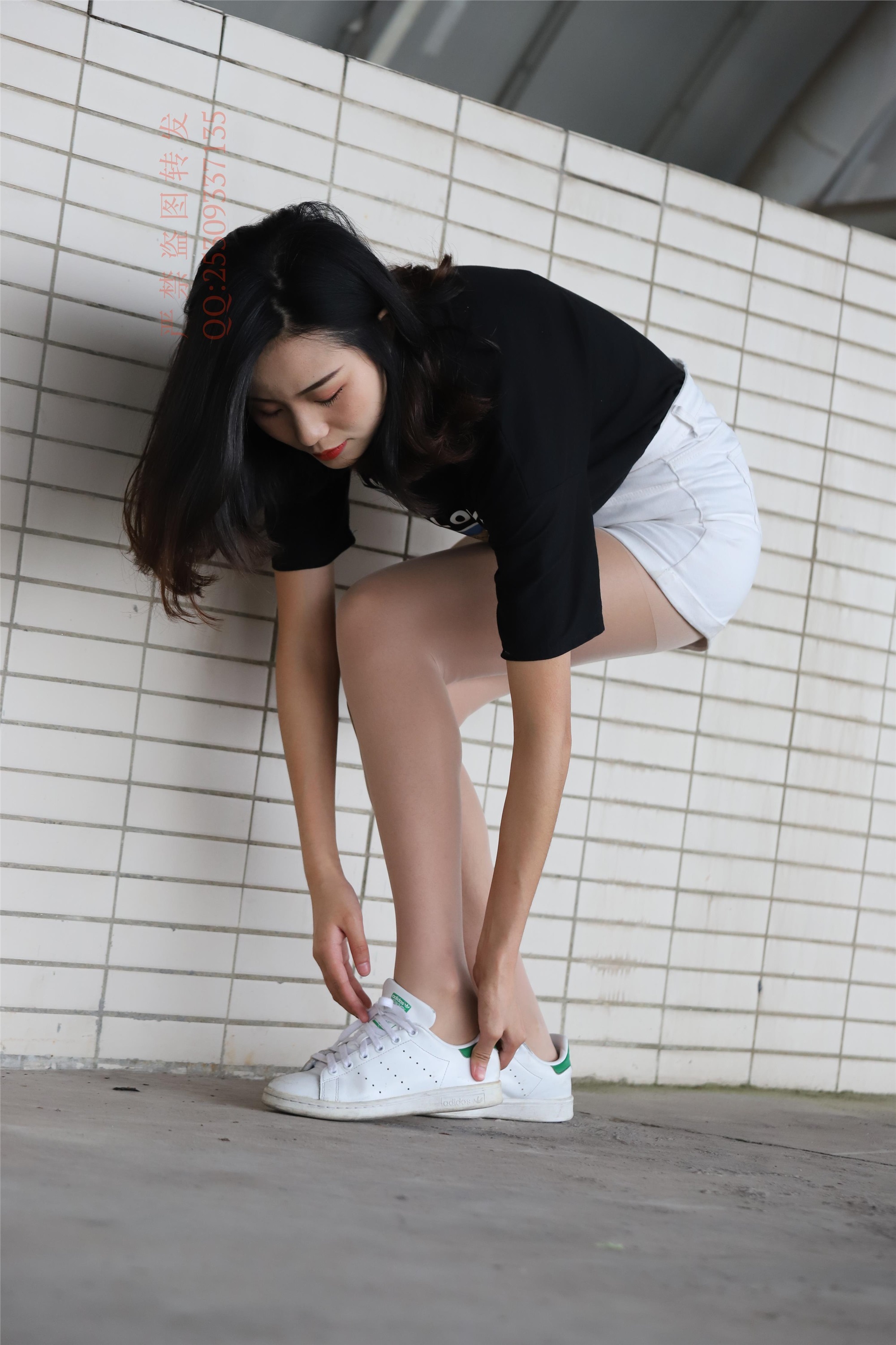 大西瓜套图 2018 7.8月活动模特二贝壳头户外肉si船袜1