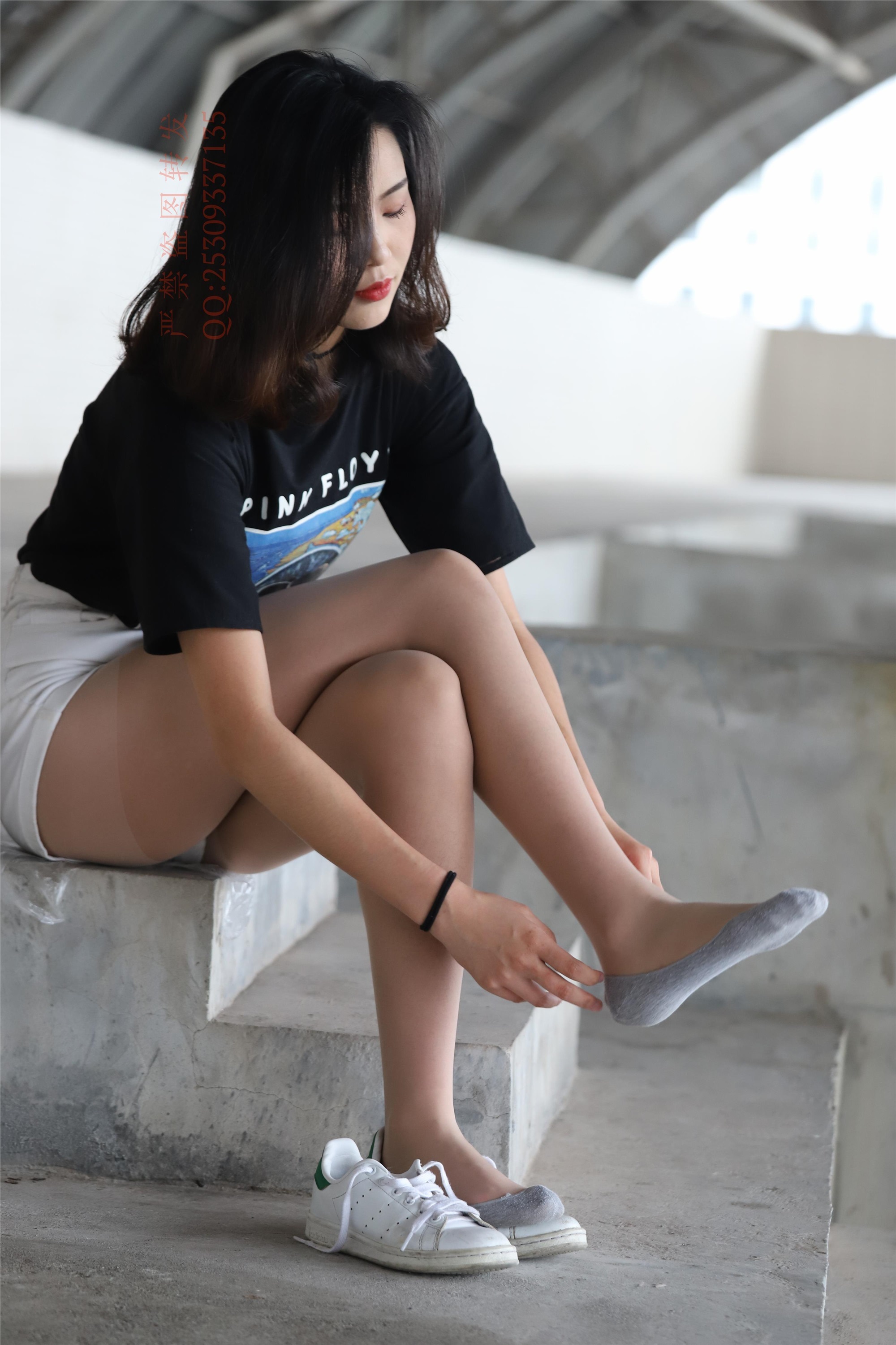 大西瓜套图 2018 7.8月活动模特二贝壳头户外肉si船袜1