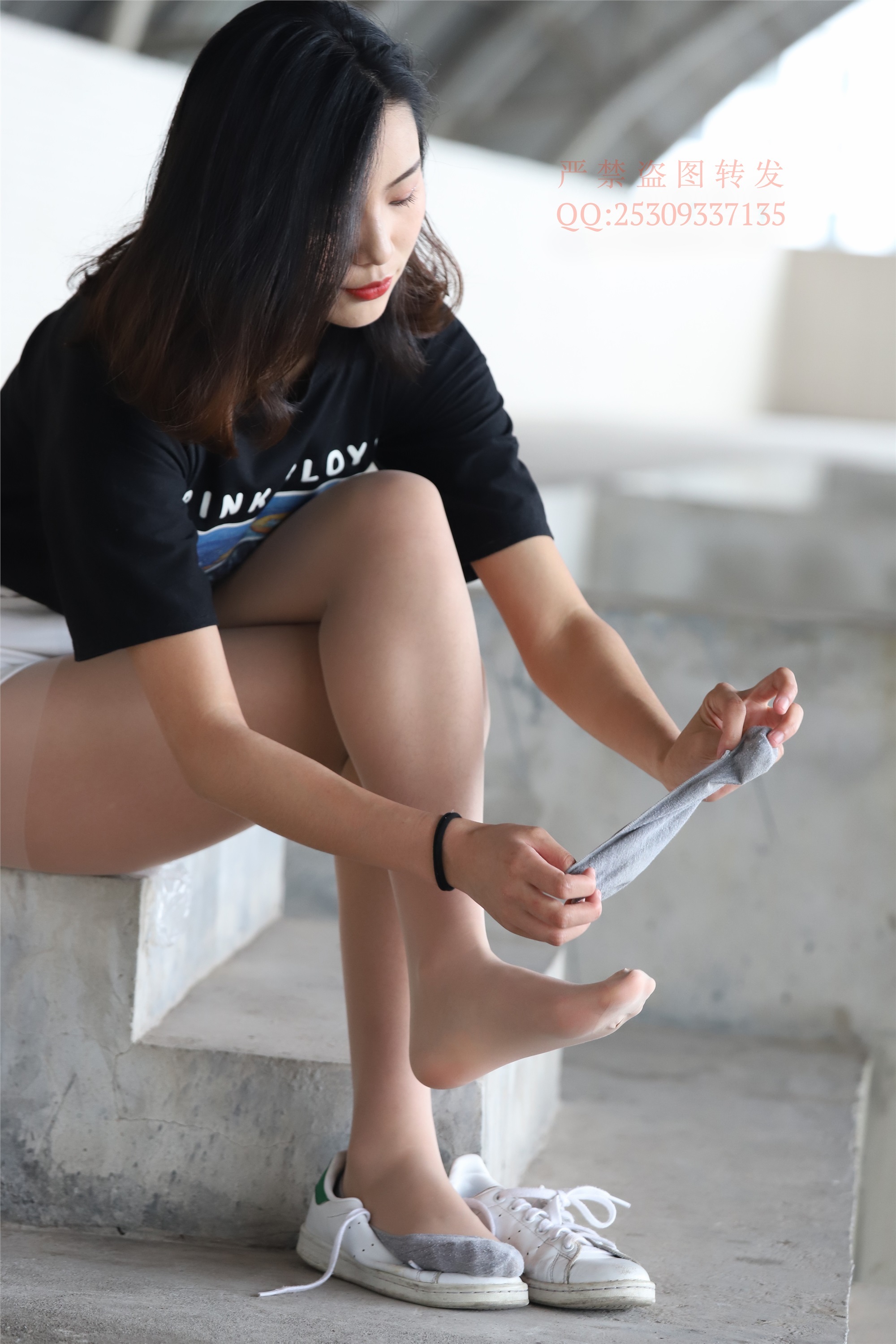 大西瓜套图 2018 7.8月活动模特二贝壳头户外肉si船袜1