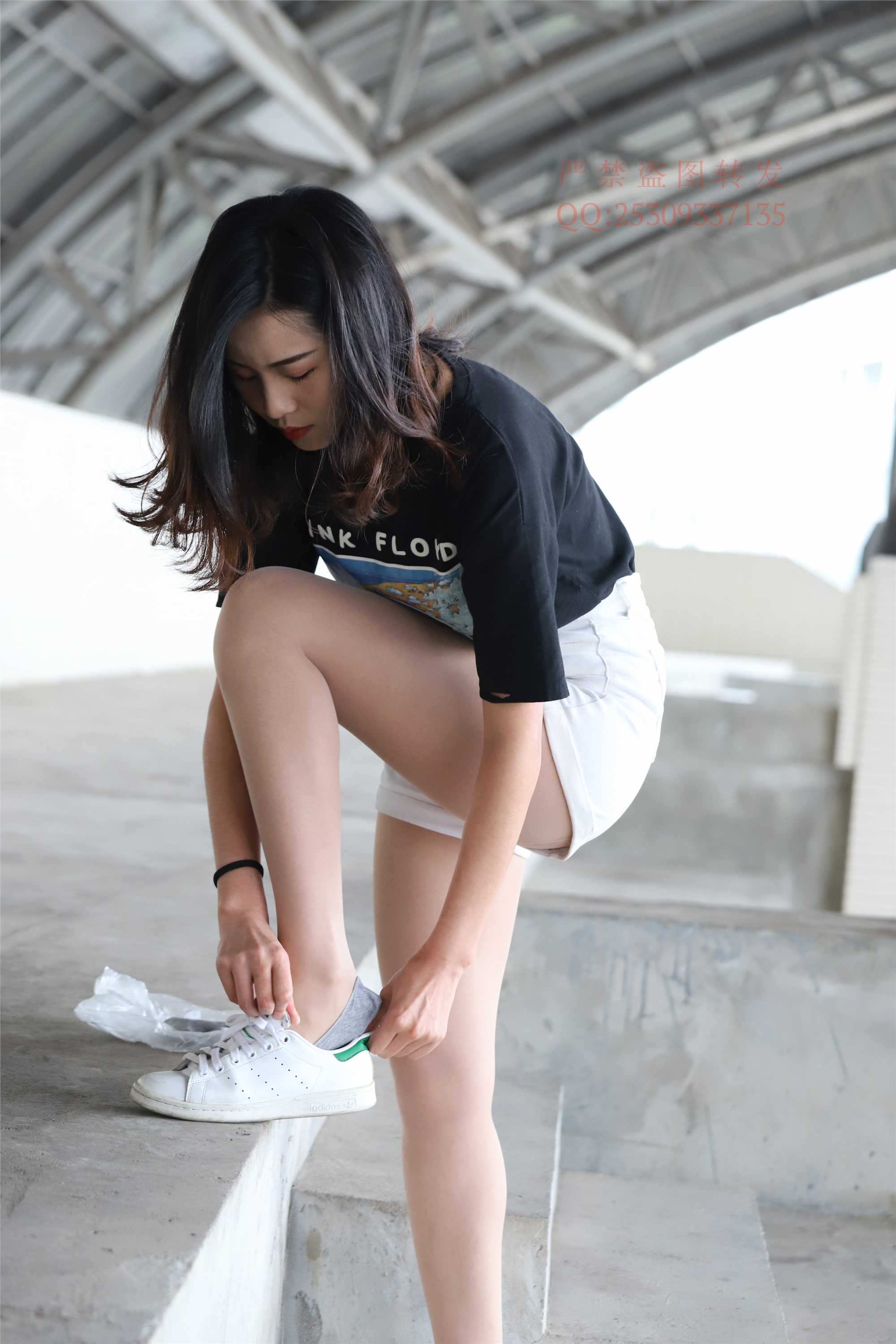 大西瓜套图 2018 7.8月活动模特二贝壳头户外肉si船袜1