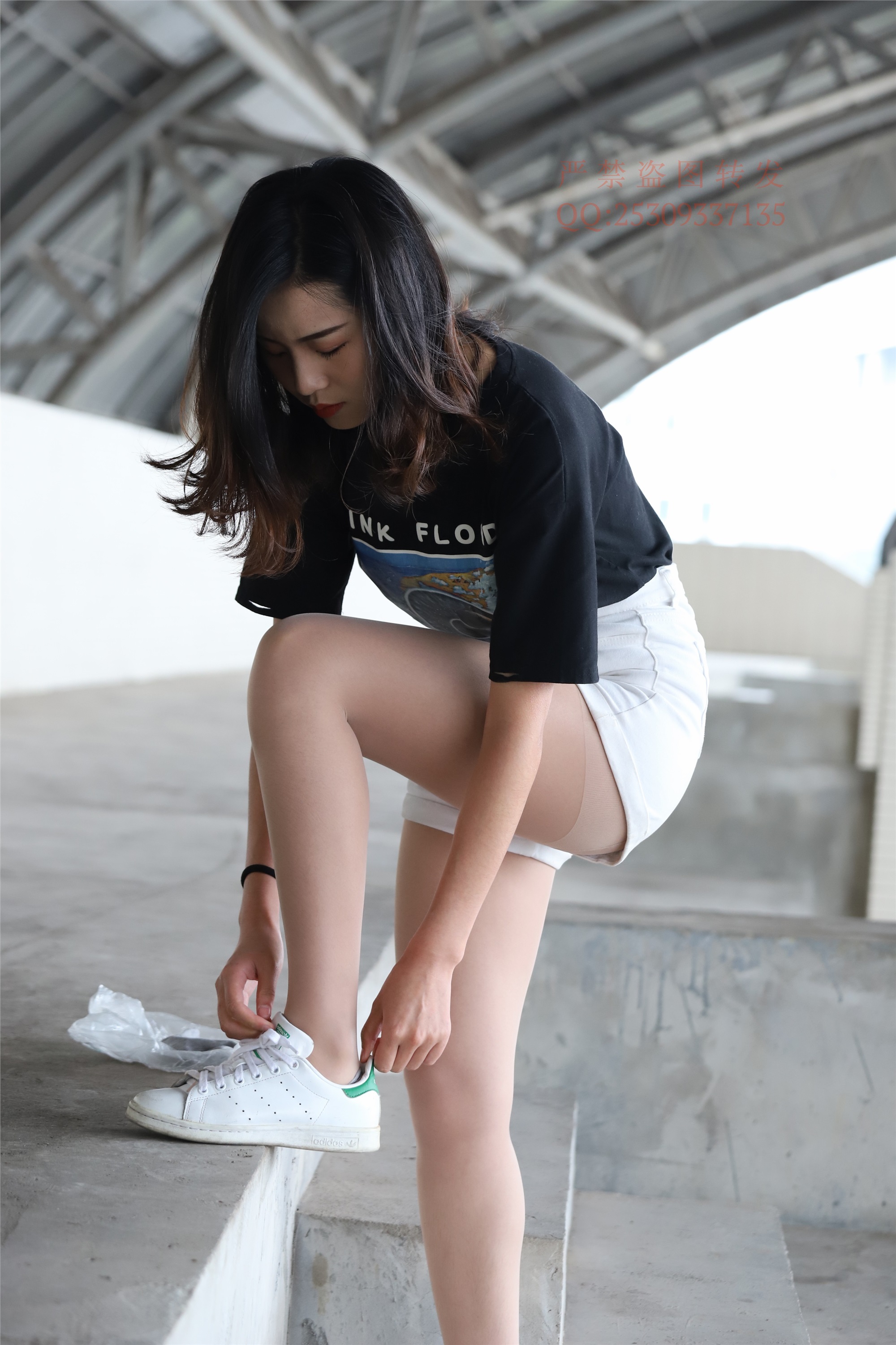 大西瓜套图 2018 7.8月活动模特二贝壳头户外肉si船袜1