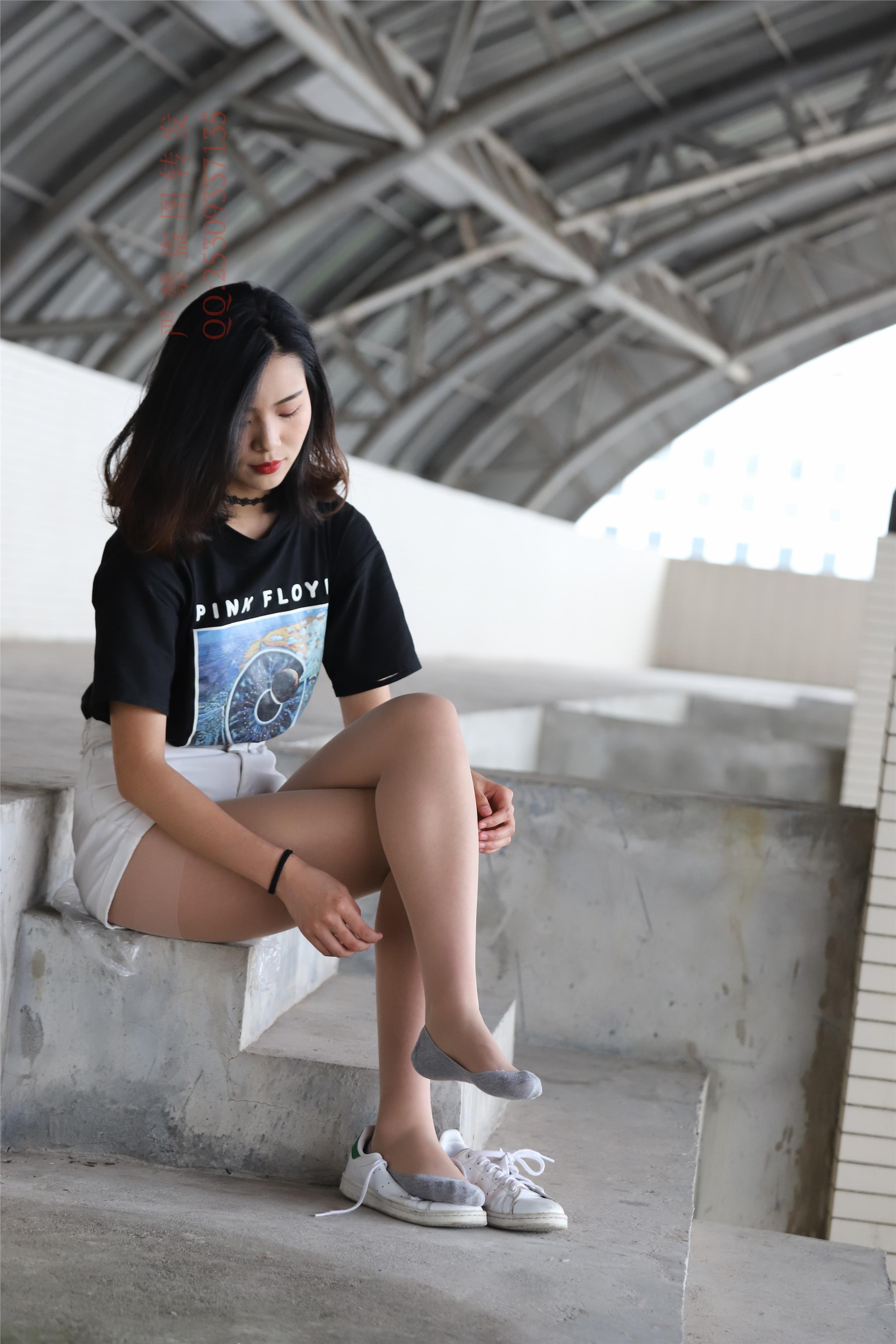 大西瓜套图 2018 7.8月活动模特二贝壳头户外肉si船袜1