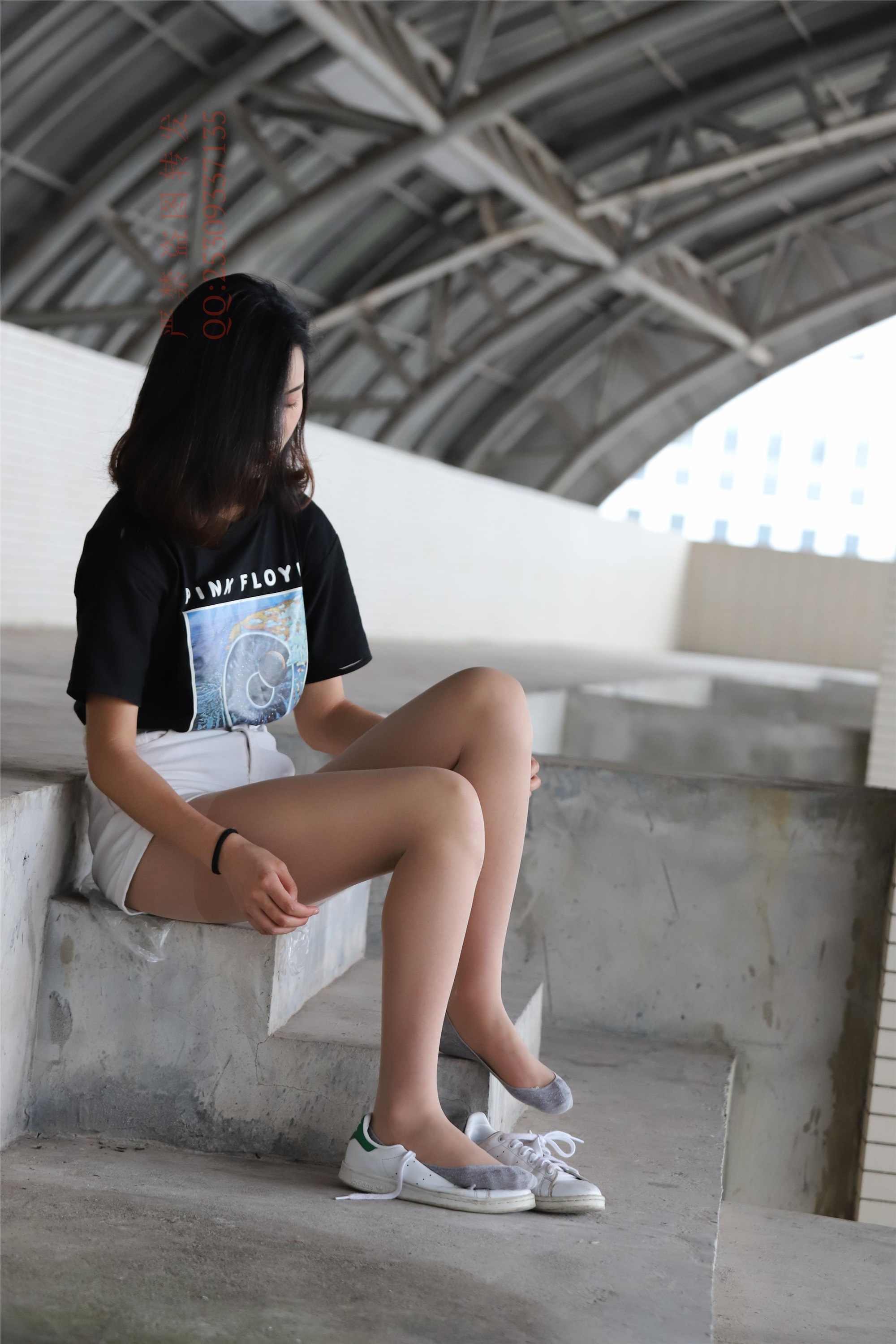 大西瓜套图 2018 7.8月活动模特二贝壳头户外肉si船袜1