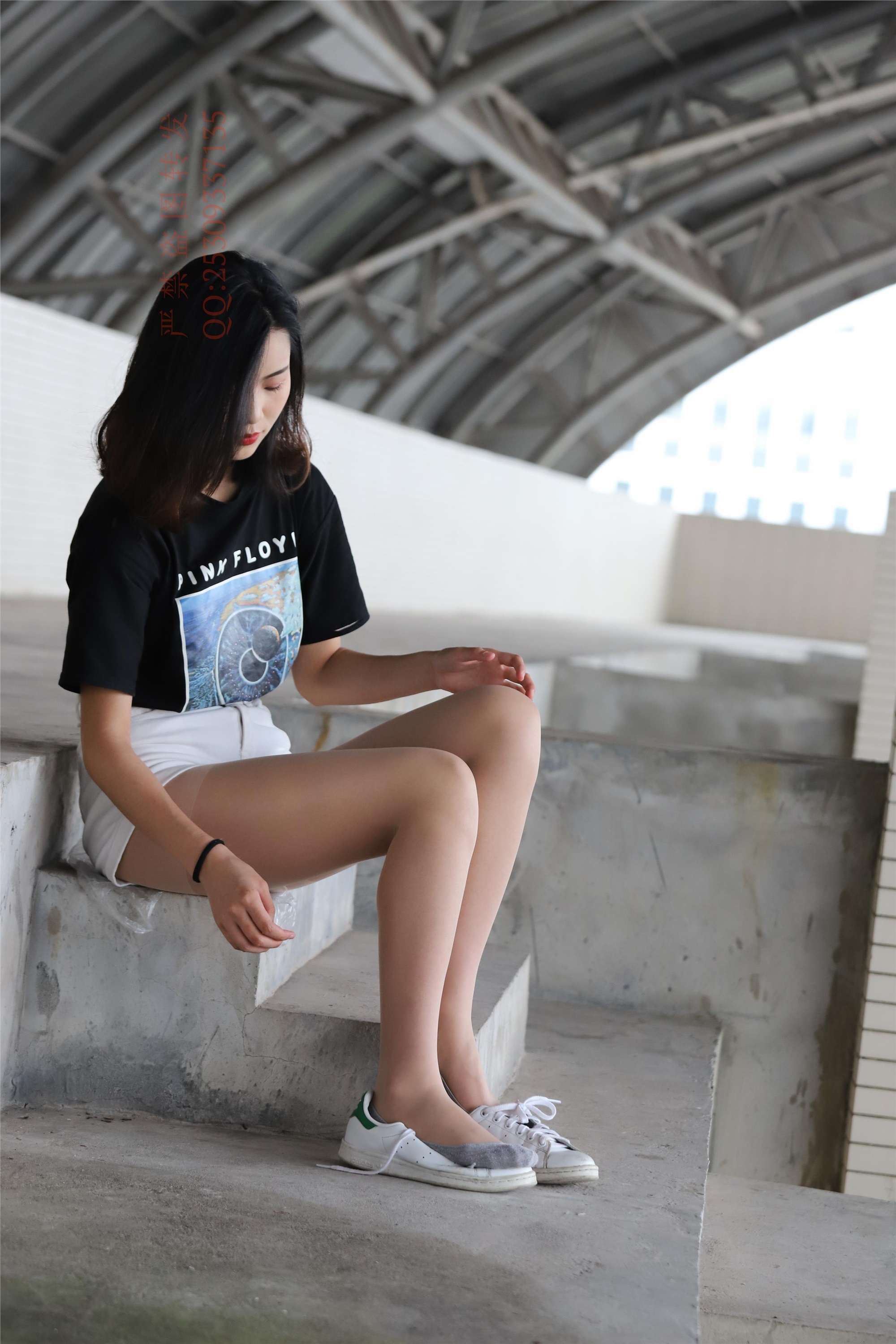 大西瓜套图 2018 7.8月活动模特二贝壳头户外肉si船袜1