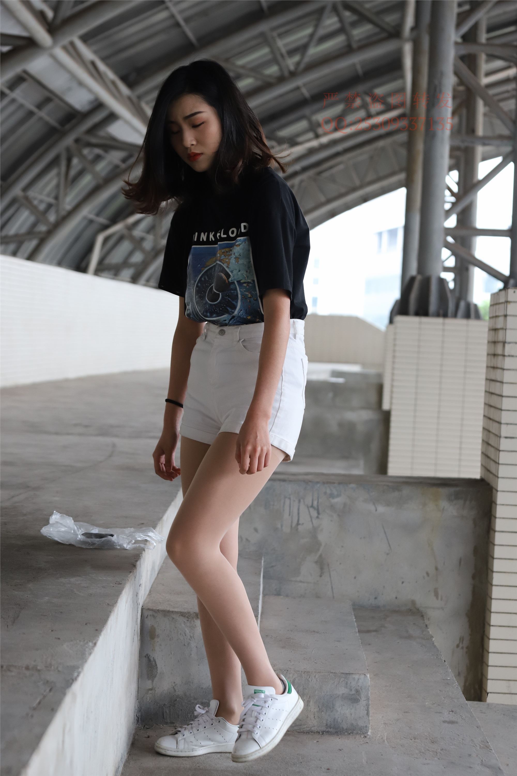 大西瓜套图 2018 7.8月活动模特二贝壳头户外肉si船袜1