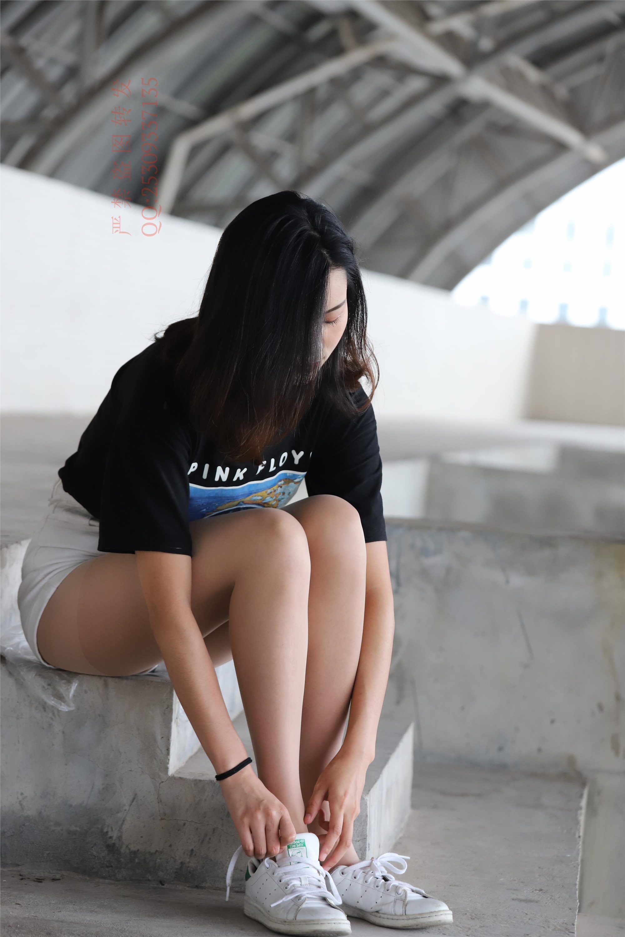 大西瓜套图 2018 7.8月活动模特二贝壳头户外肉si船袜1