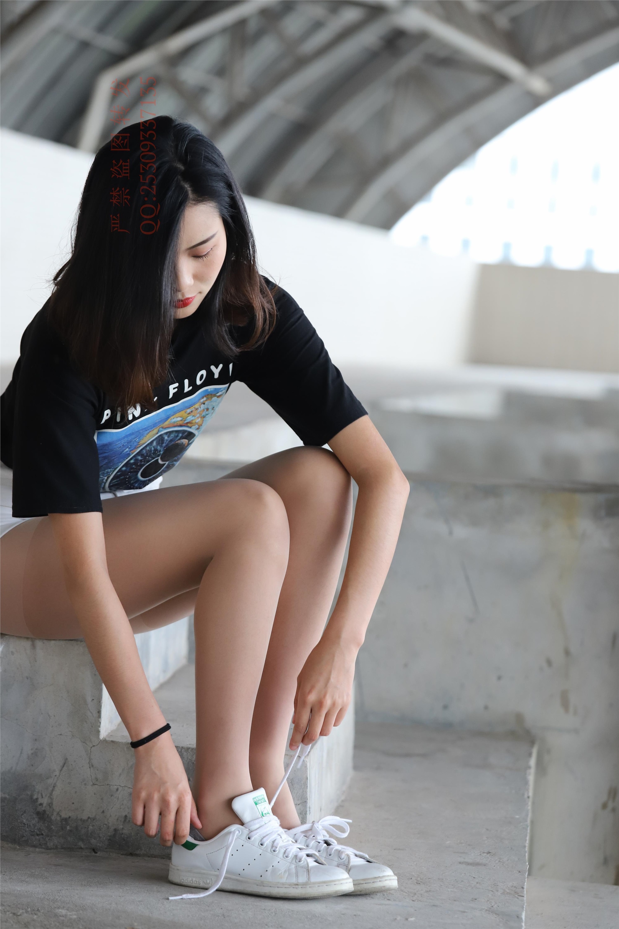 大西瓜套图 2018 7.8月活动模特二贝壳头户外肉si船袜1