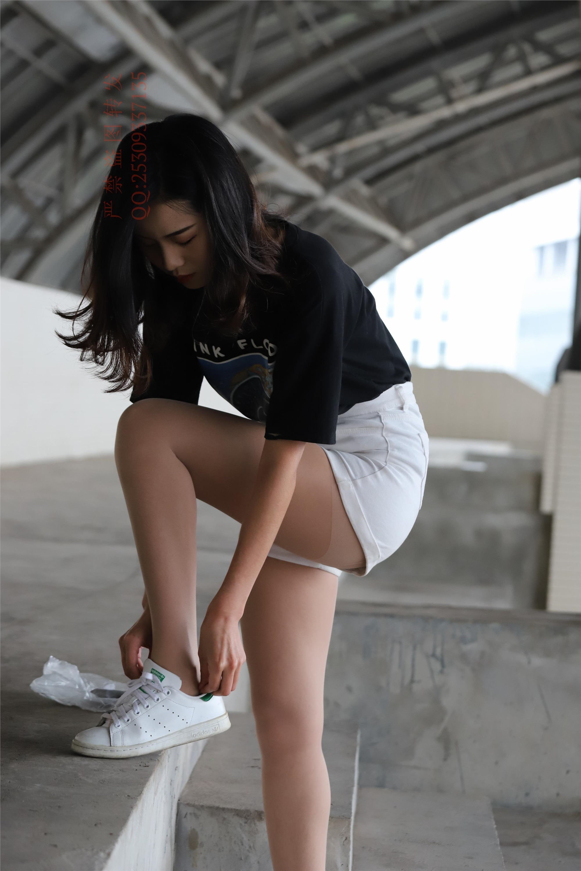 大西瓜套图 2018 7.8月活动模特二贝壳头户外肉si船袜1