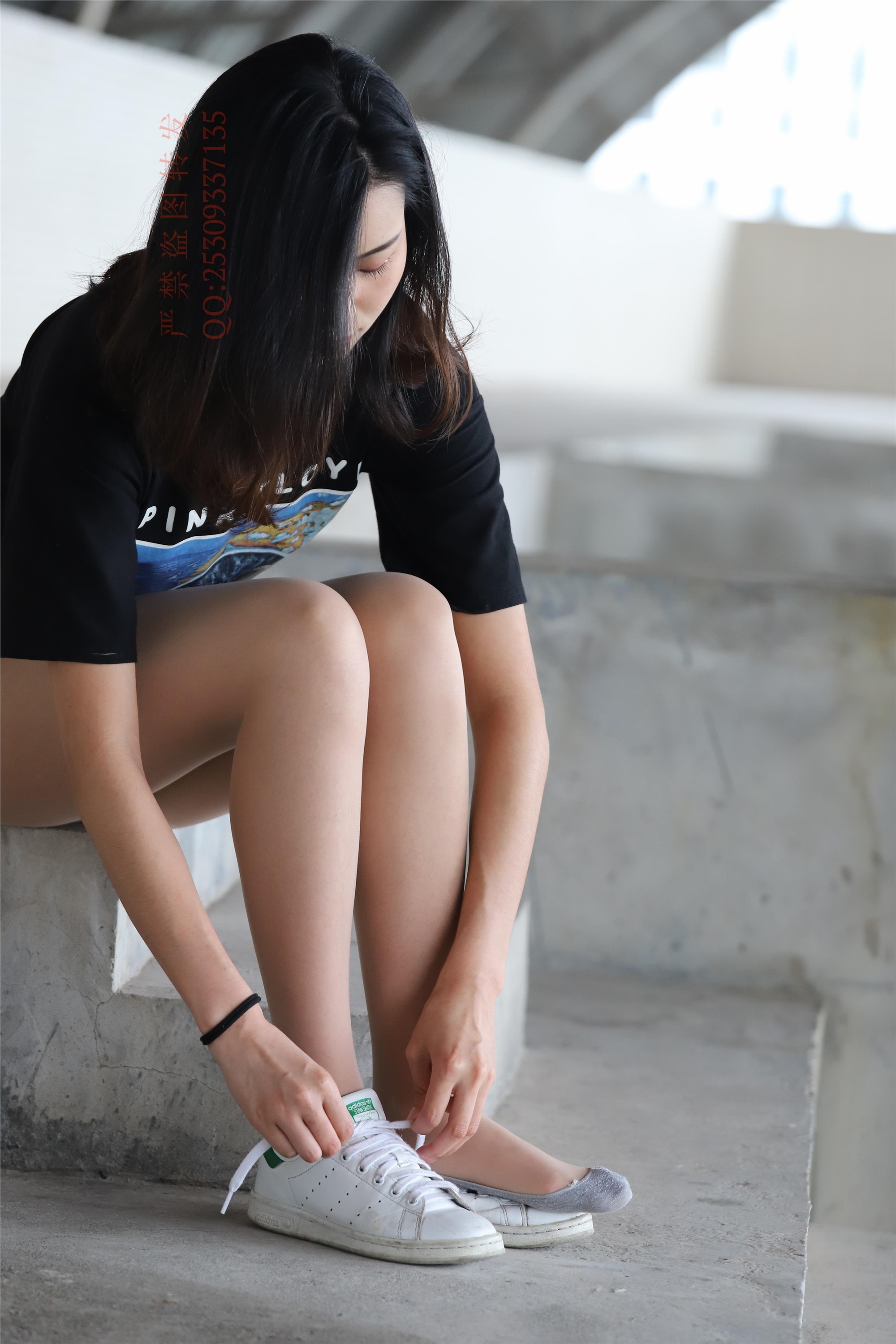 大西瓜套图 2018 7.8月活动模特二贝壳头户外肉si船袜1