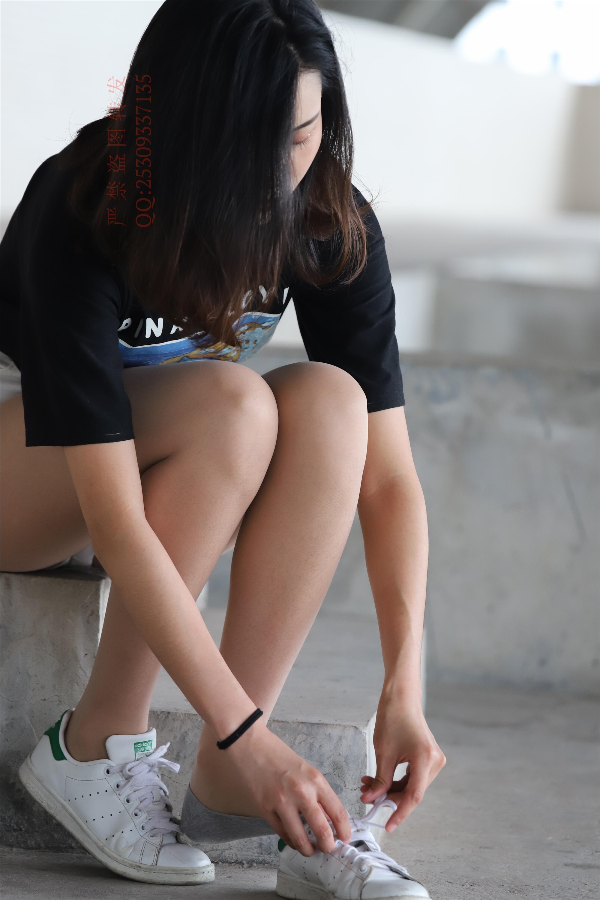 大西瓜套图 2018 7.8月活动模特二贝壳头户外肉si船袜1