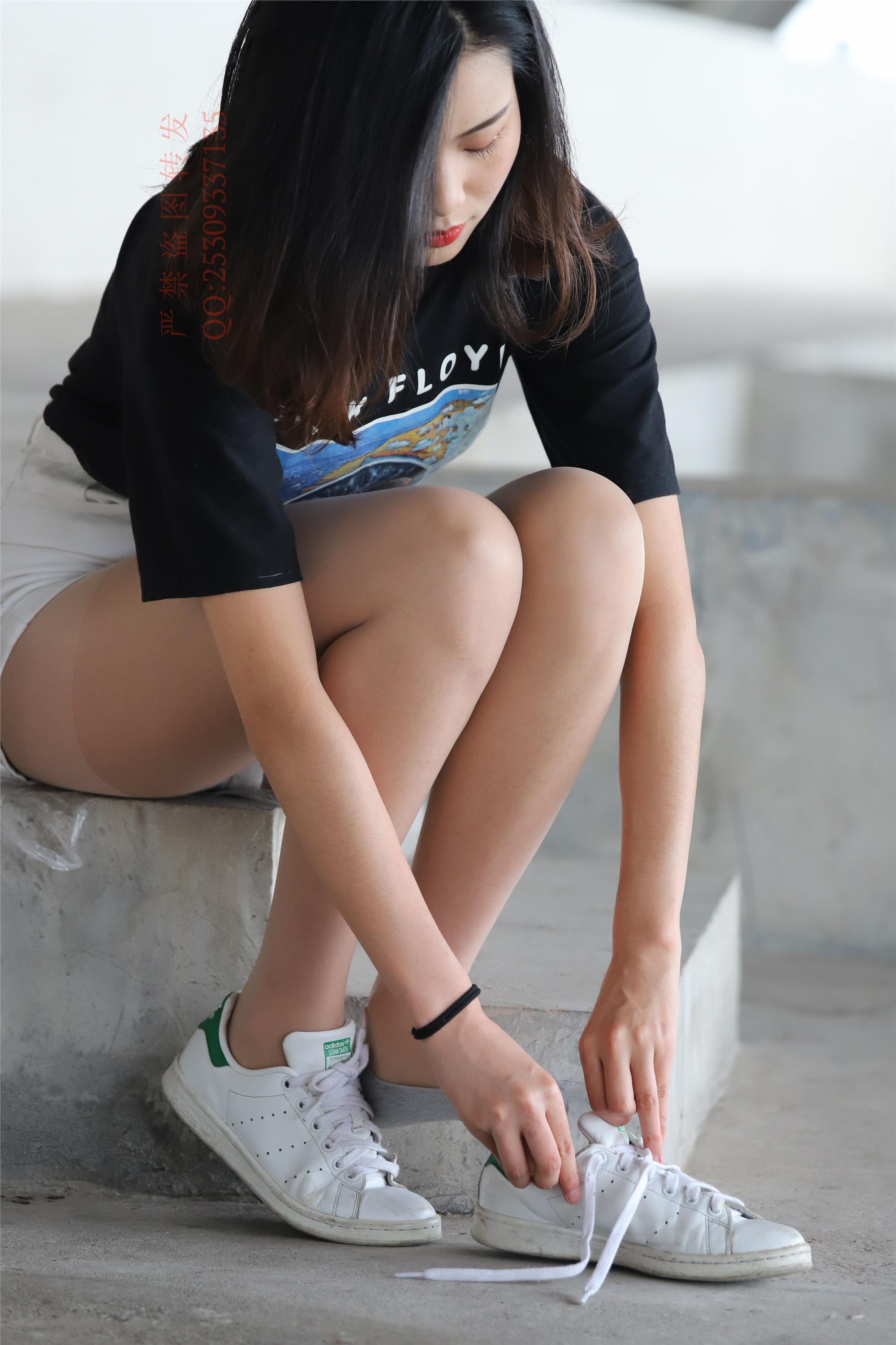 大西瓜套图 2018 7.8月活动模特二贝壳头户外肉si船袜1