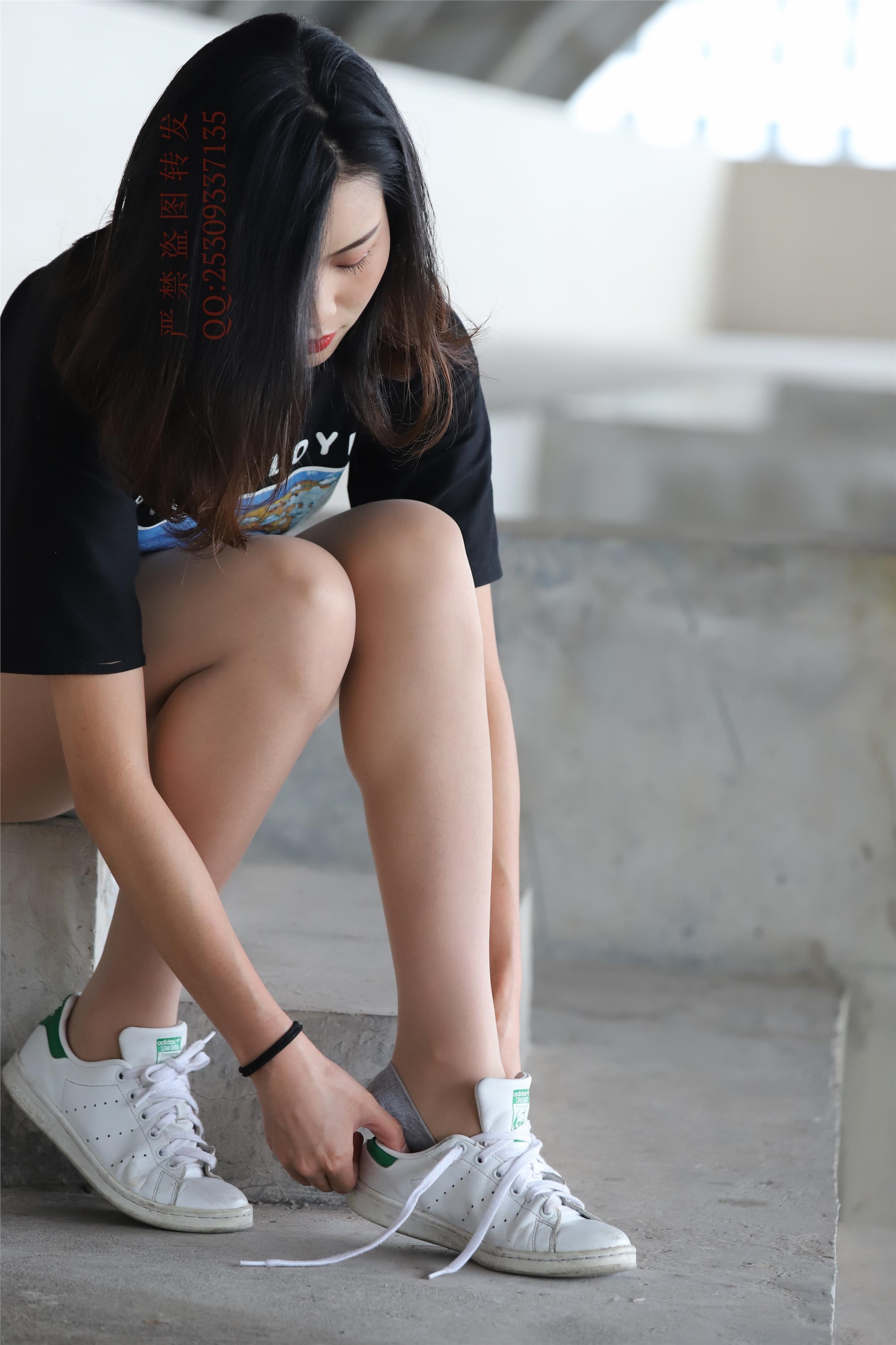 大西瓜套图 2018 7.8月活动模特二贝壳头户外肉si船袜1